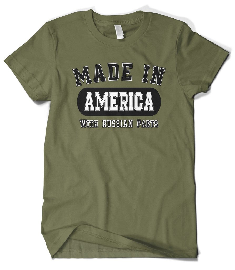 Cybertela Men's American Made T-Shirt with Russian Design - Perfect for Casual Wear, Street Style & Patriotic Fashion