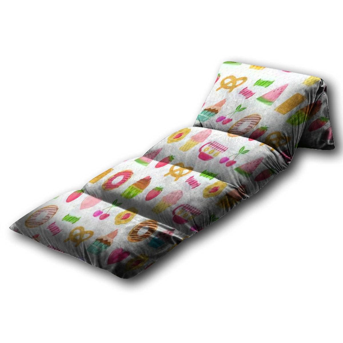 Soft Kids Floor Pillow with Sweet Fruit Pattern - Queen Size Seamless Floor Lounger for Reading, Gaming & Slumber Parties | Durable Play Mat for Children's Bedroom & Playroom