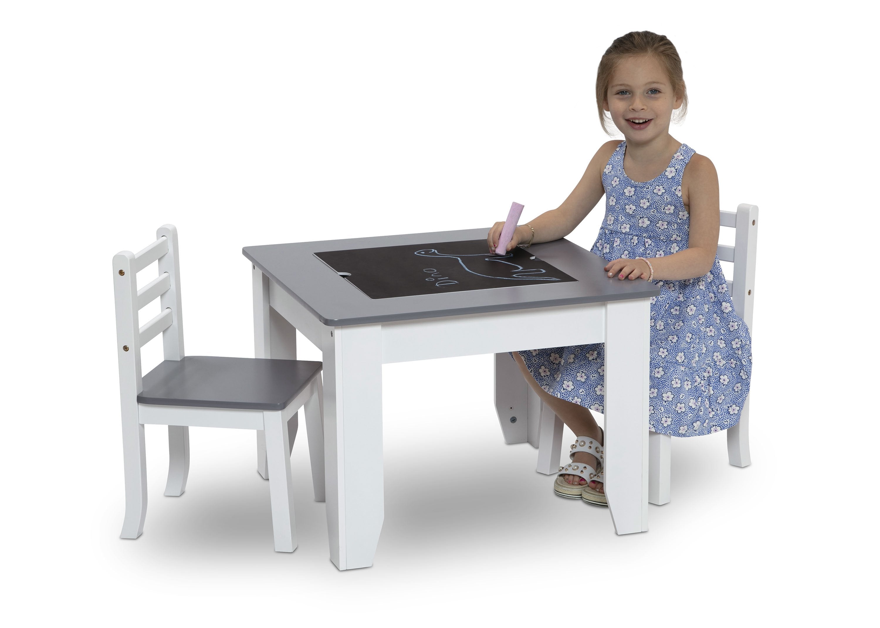 Modern Chelsea Dining Table and 4 Chairs Set - White Kitchen Furniture for Small Spaces | Perfect for Breakfast Nook, Apartment Dining, and Cozy Family Meals