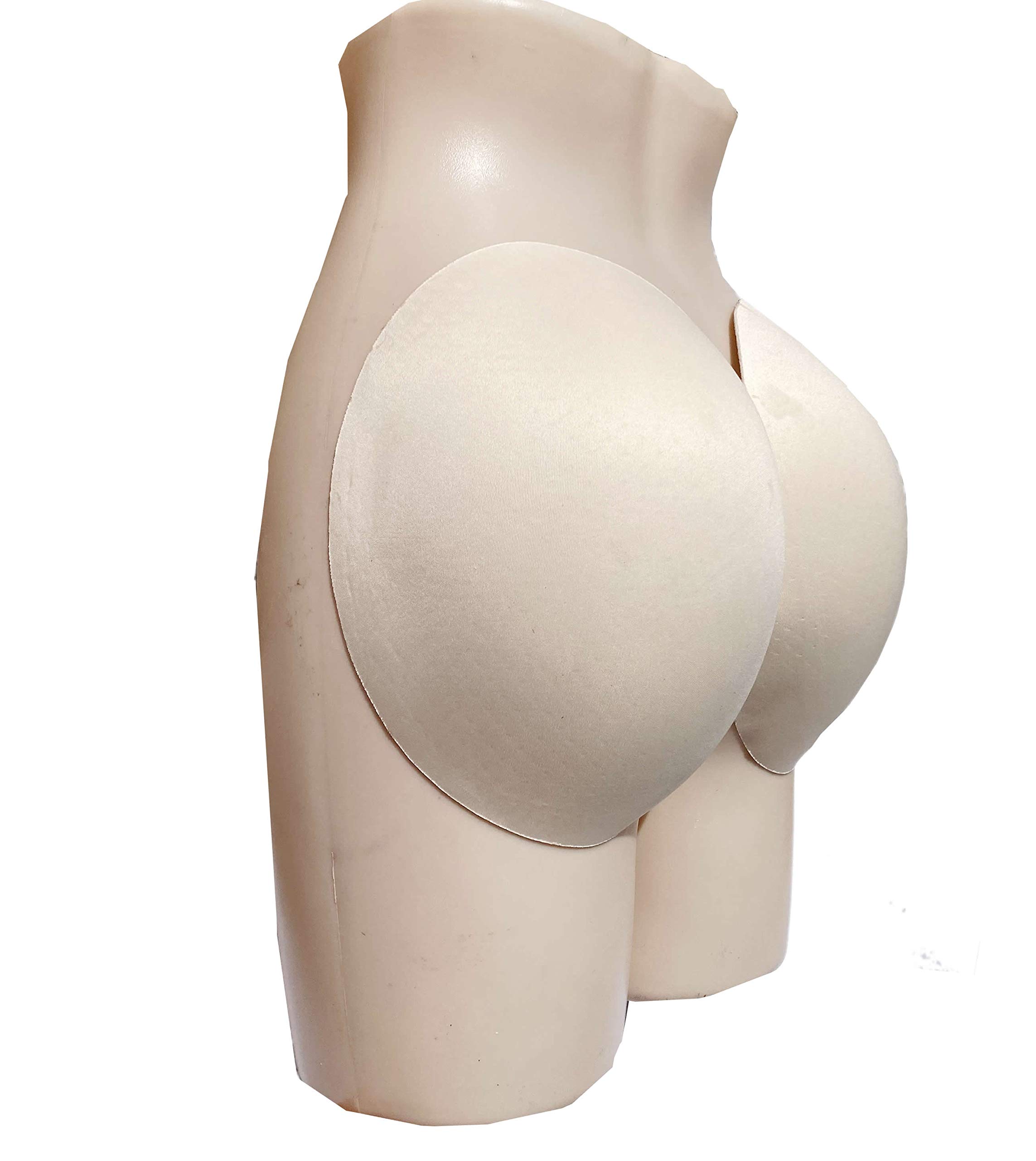 BIMEI 2-Piece Self-Adhesive Thigh & Hip Pads - XL Beige Lifting Sponge Pads for Body Shaping, Comfort & Invisible Enhancement - Perfect for Dresses, Jeans & Special Occasions