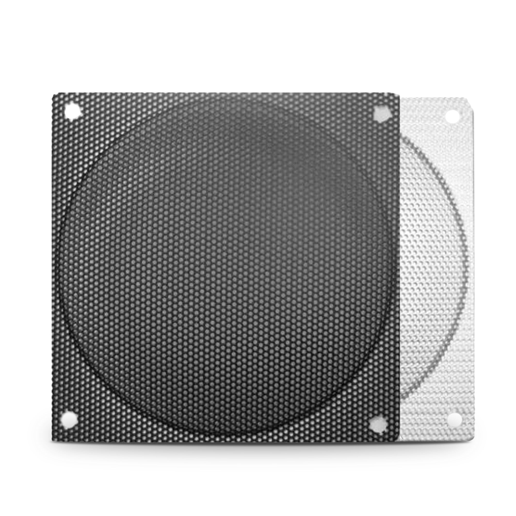 120mm Steel Mesh Filter Grill with 1.5mm Hole Diameter - Durable Black Metal Air Vent Cover for HVAC, PC Case, and Automotive Applications