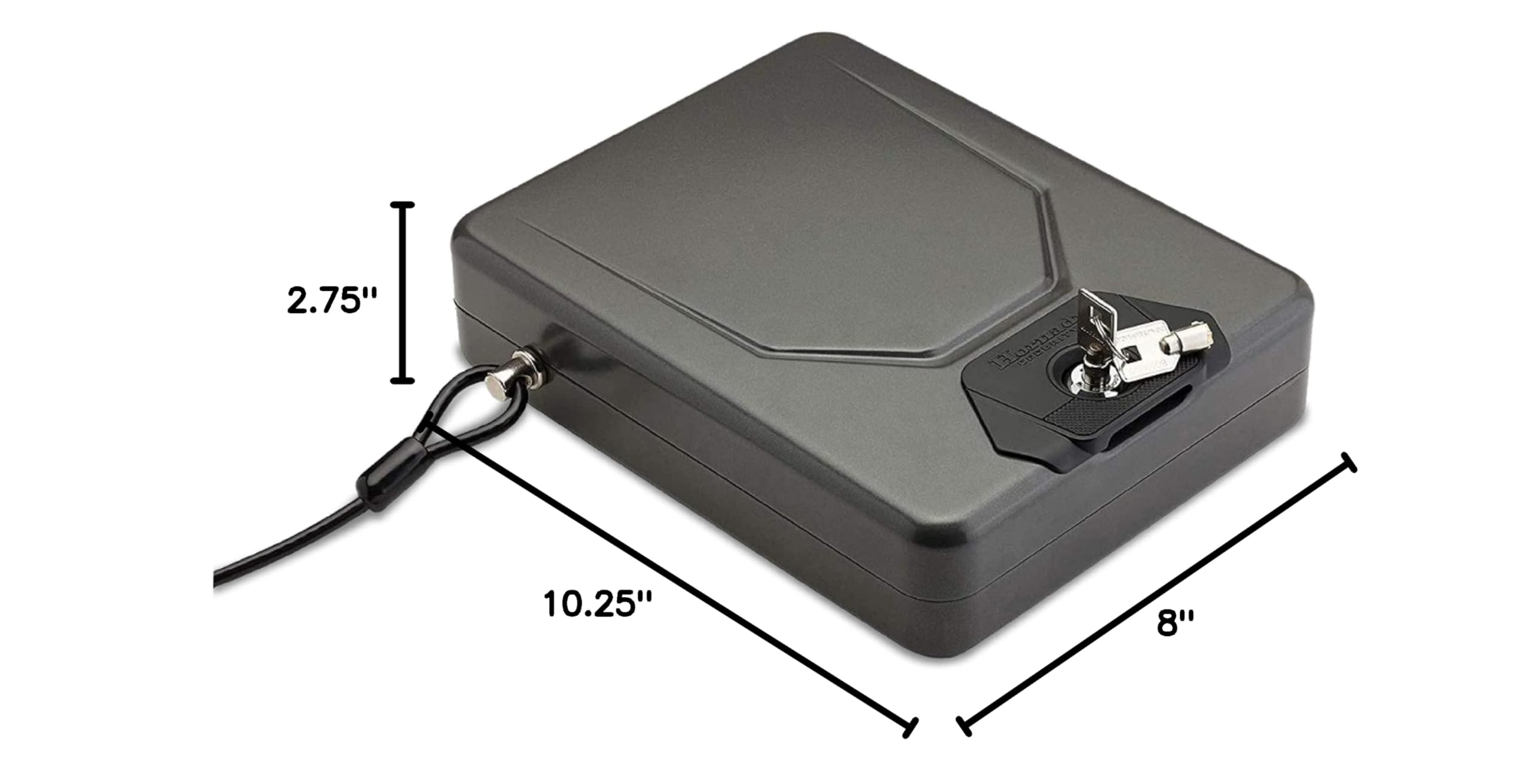 Hornady Secure Lock Box for Guns, Pistols & Valuables - Heavy Duty Steel Safe with Key Lock for Home, Office & Travel Security
