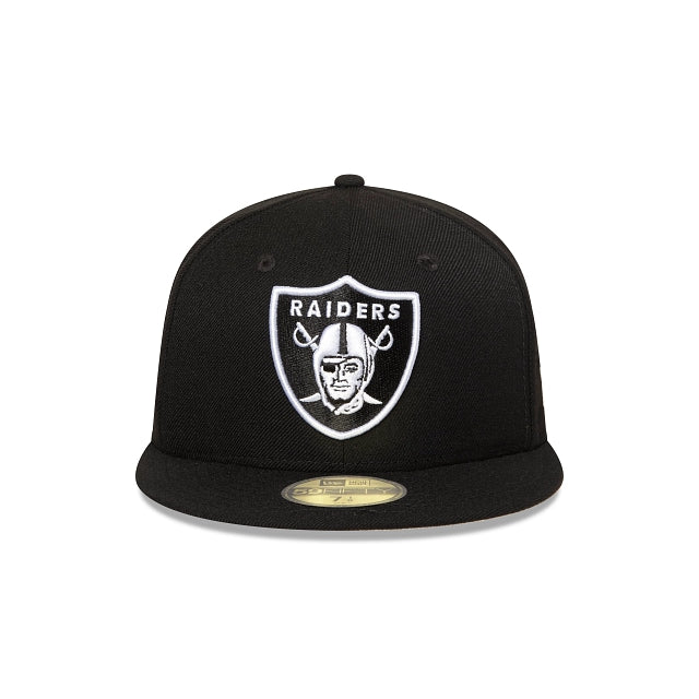 New Era Las Vegas Raiders Official Team Colors 59FIFTY Fitted Hat - Perfect for NFL Games, Tailgating & Sports Fan Gifts