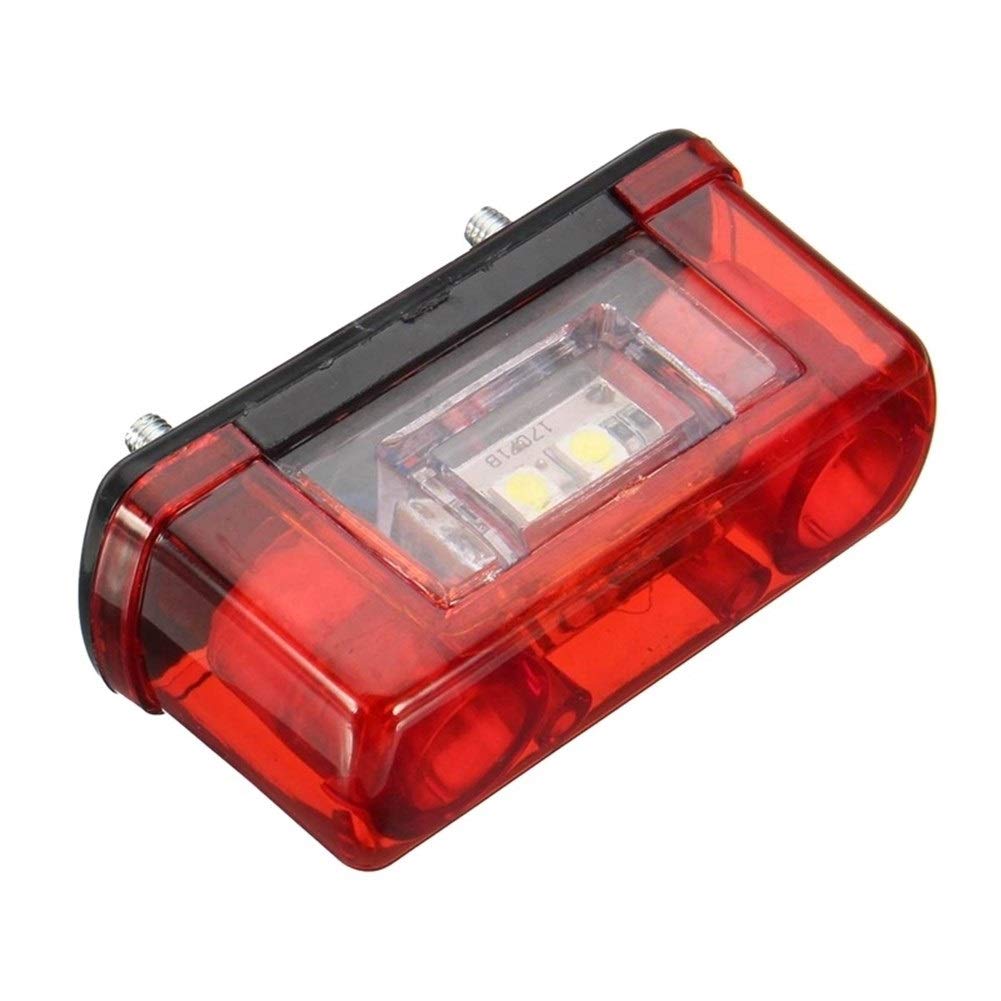 Universal 12V/24V LED License Plate Light - Durable for Cars & Trucks