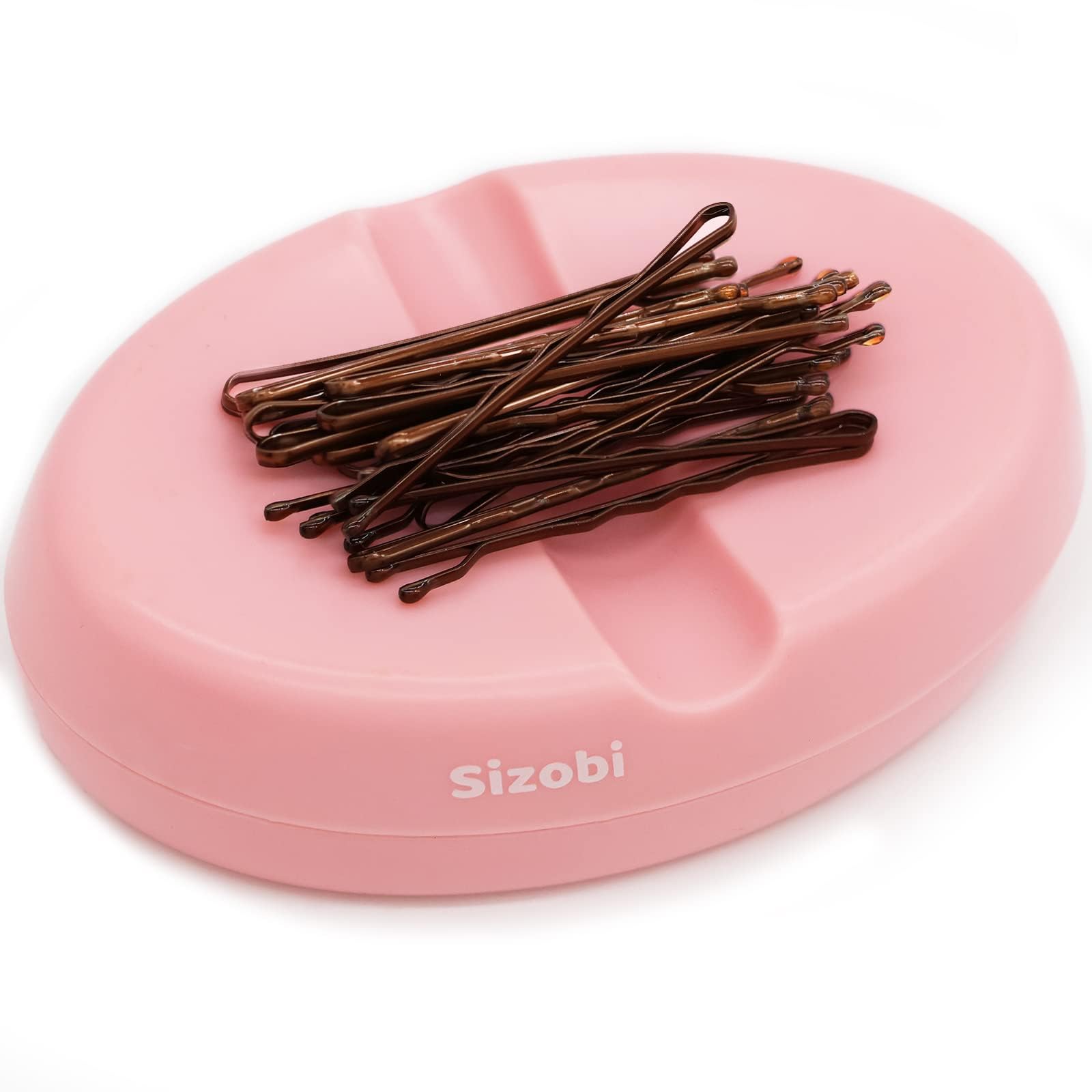 Sizobi Magnetic Pin Holder - Bobby Pin & Sewing Pins Organizer, Magnetic Pin Cushion & Paper Clip Keeper for Crafting, Sewing & Office Use (No Bobby Pins or Pins Included) - Perfect for DIY Projects, Dressmaking & Desk Organization