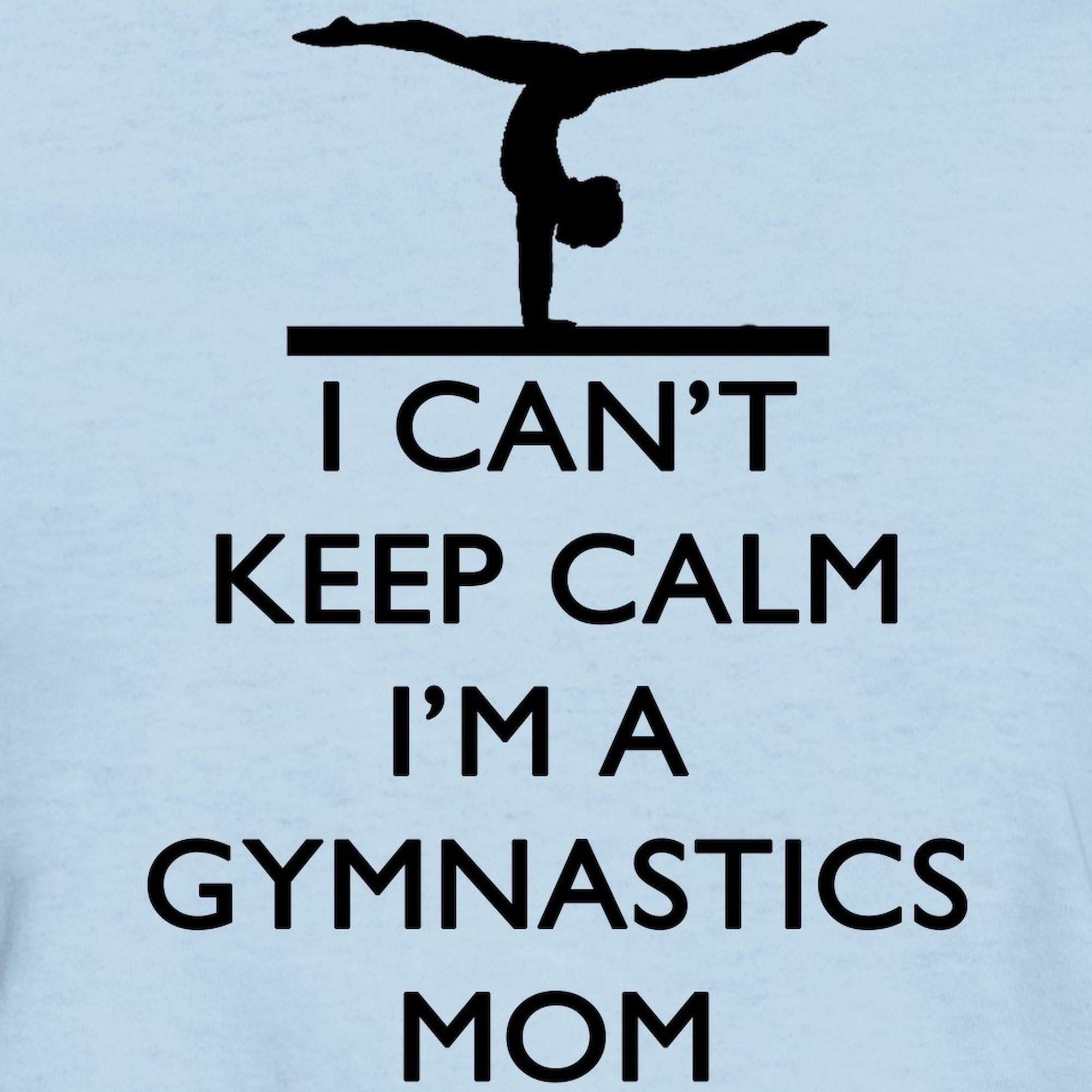 Keep Calm and Do Gymnastics Women's Cotton Crew Neck T-Shirt - Perfect for Gymnastics Practice, Workouts, and Casual Wear