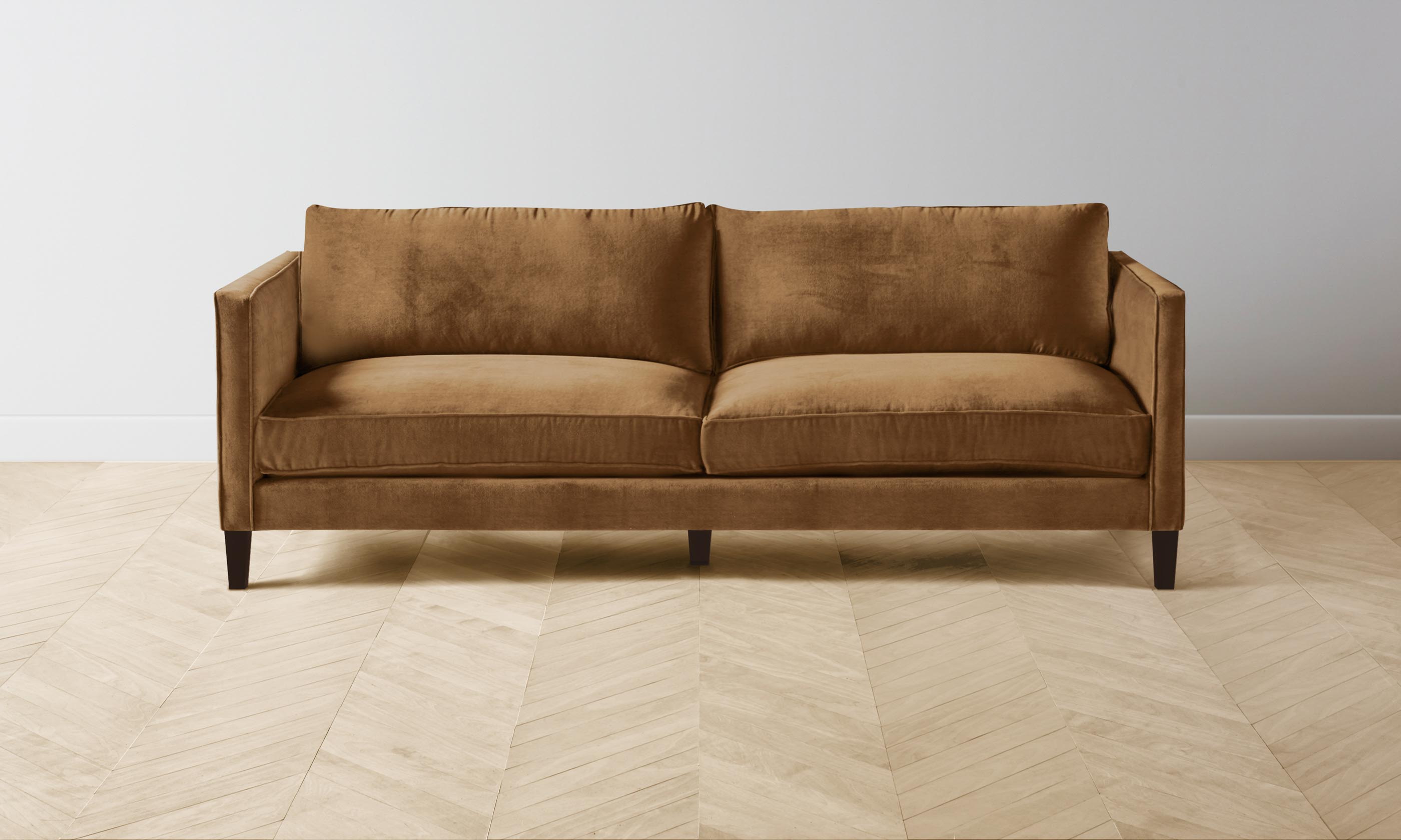 Crosby Sectional Sofa - Performance Velvet Upholstery in Cider Color | Perfect for Living Room, Lounge & Family Gatherings