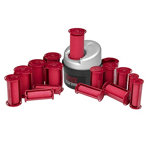 CARUSO 30-Piece Molecular Steam Hairsetter & Hot Rollers Set - 5 Sizes for Salon-Quality Curls | Hair Styling Tools for Home & Professional Use | Perfect for Weddings, Parties & Daily Styling