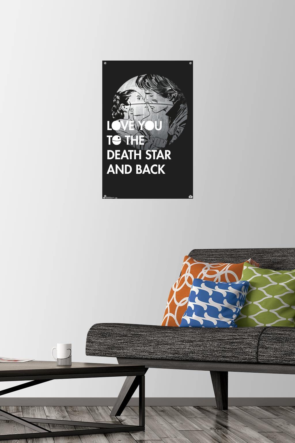 Star Wars Love You Wall Poster with Push Pins - Premium Movie Decor for Bedroom, Living Room, Office & Gifts for Fans