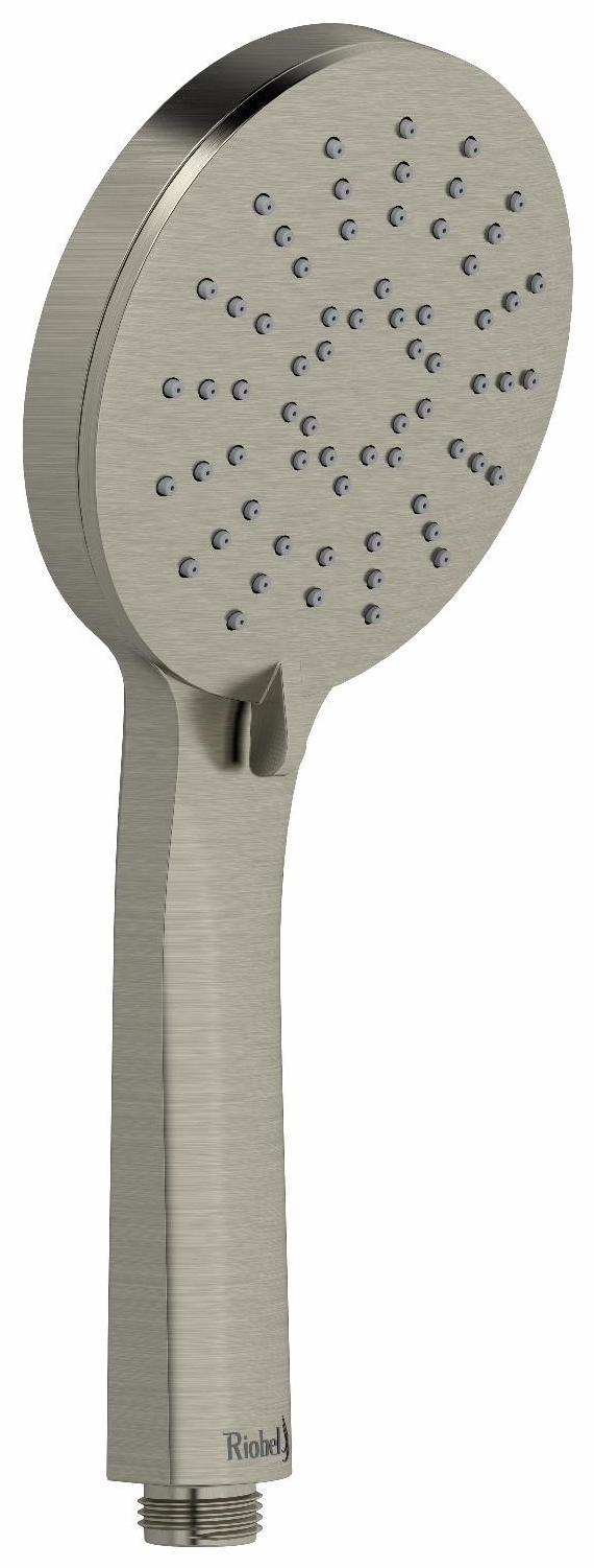 3 Function Handshower with Brushed Nickel Finish - High Pressure Shower Head for Bathroom, Spa & Massage (Model 4358BN RIOBEL)