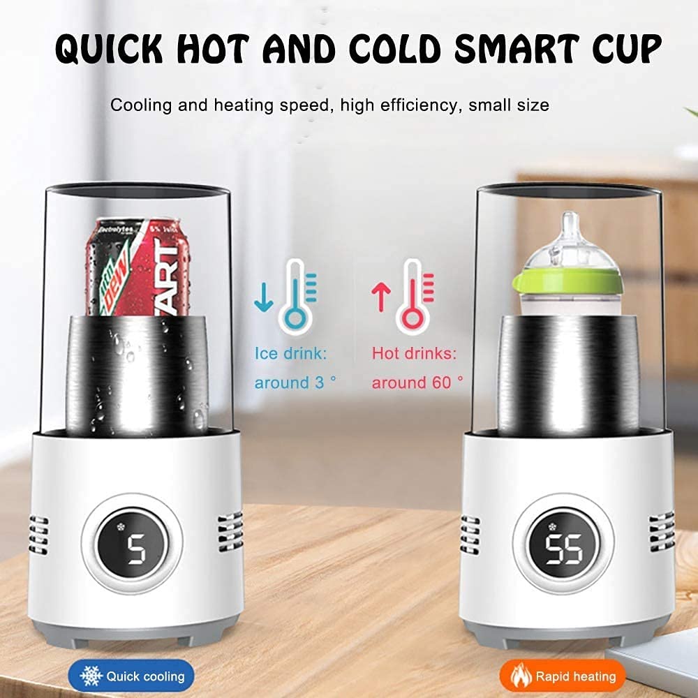 Portable Mini Refrigerator - 12V Electric Cooler for Drinks, Food & Cosmetics | Fast Cooling Cup for Home, Office, Car & Travel | Compact Beverage Chiller for Summer, Parties & Outdoor Activities