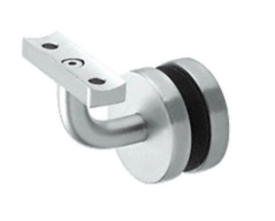 CRL/Blumcraft Mill Aluminum Imperial Series Glass Mounted Hand Rail Bracket - Durable Stainless Steel Support for Staircases, Balconies & Commercial Spaces
