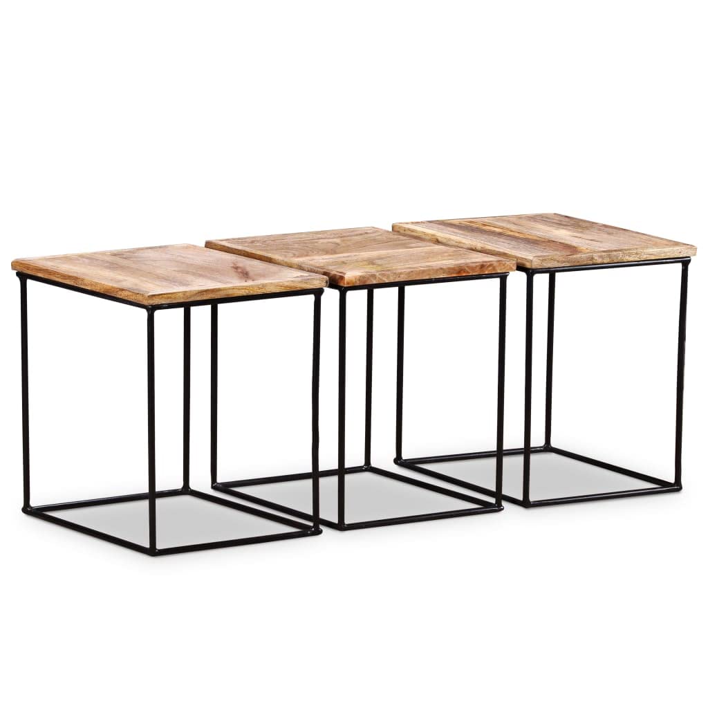 Solid Mango Wood Coffee Table 22x19x16