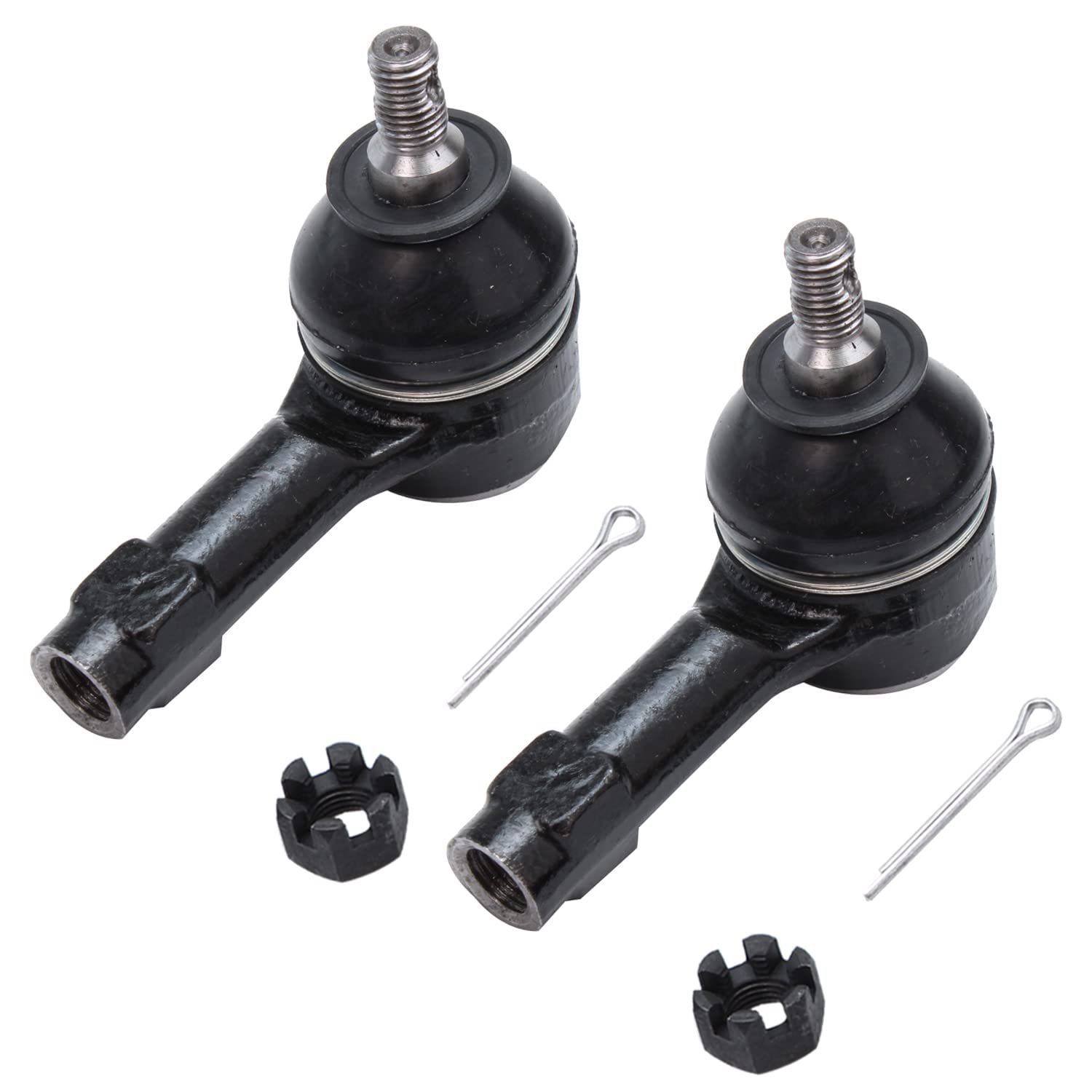 Detroit Axle 8-Piece Front End Suspension Kit for 2002-2007 Mitsubishi Lancer - FWD Lower Control Arms with Ball Joints, Inner/Outer Tie Rod Ends & Sway Bar Links (2003-2006 Models) - Perfect for Smooth Ride & Enhanced Handling on City Roads & Highways