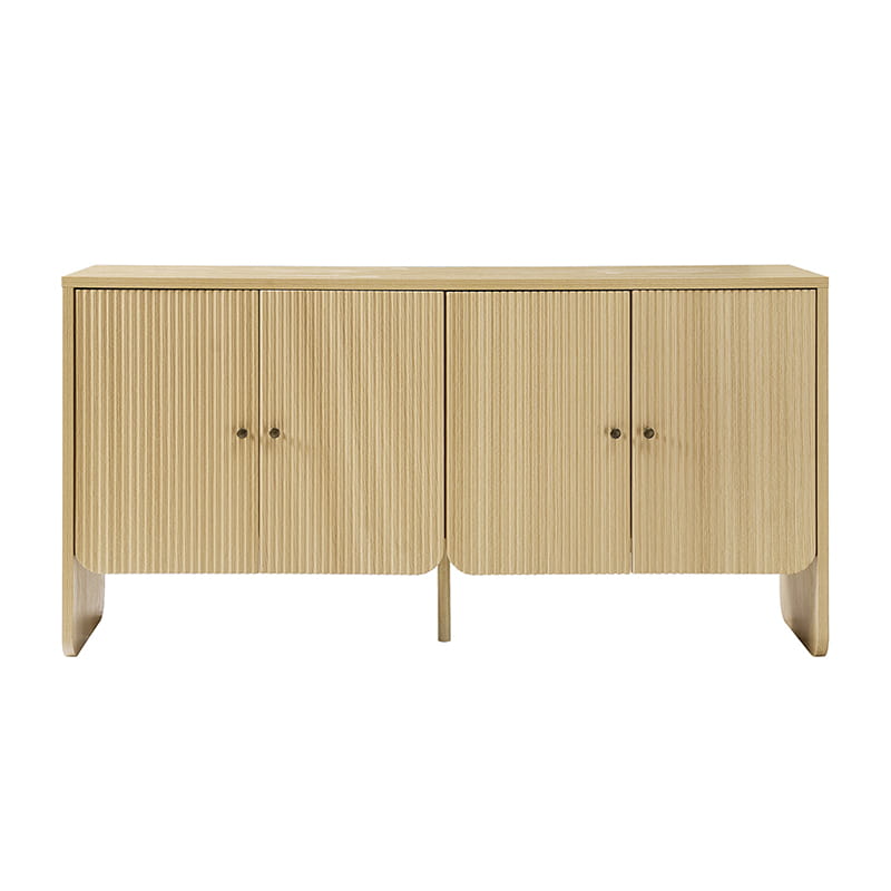 Paula Adjustable Shelf Buffet Cabinet Sideboard with Cable Management - Stylish Storage for Dining Room, Living Room & Home Office