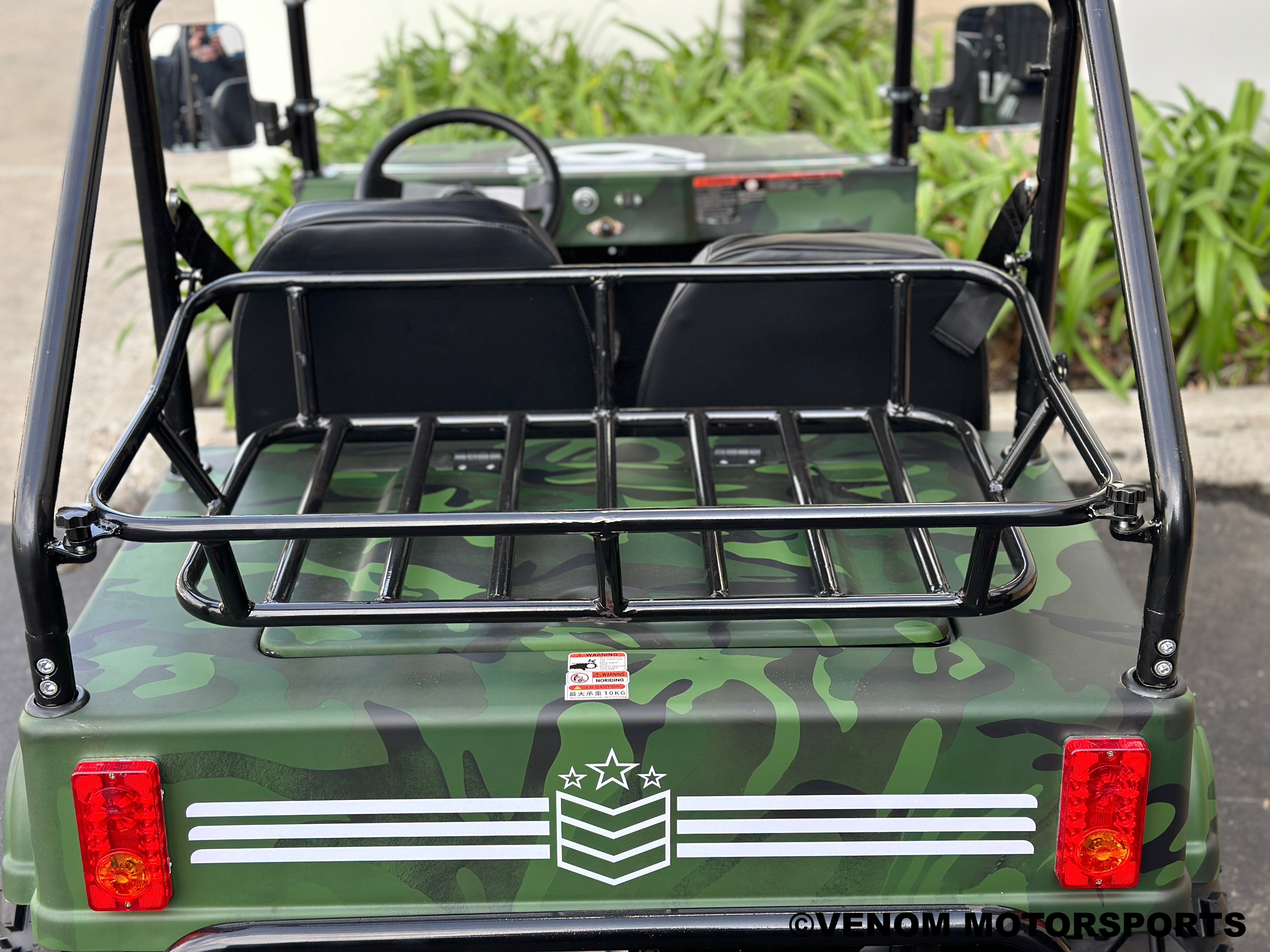 Venom 200cc Mini Jeep - Willys Edition, Full Size Automatic Off-Road Vehicle for Kids & Adults - Perfect for Backyard, Camping & Trail Adventures