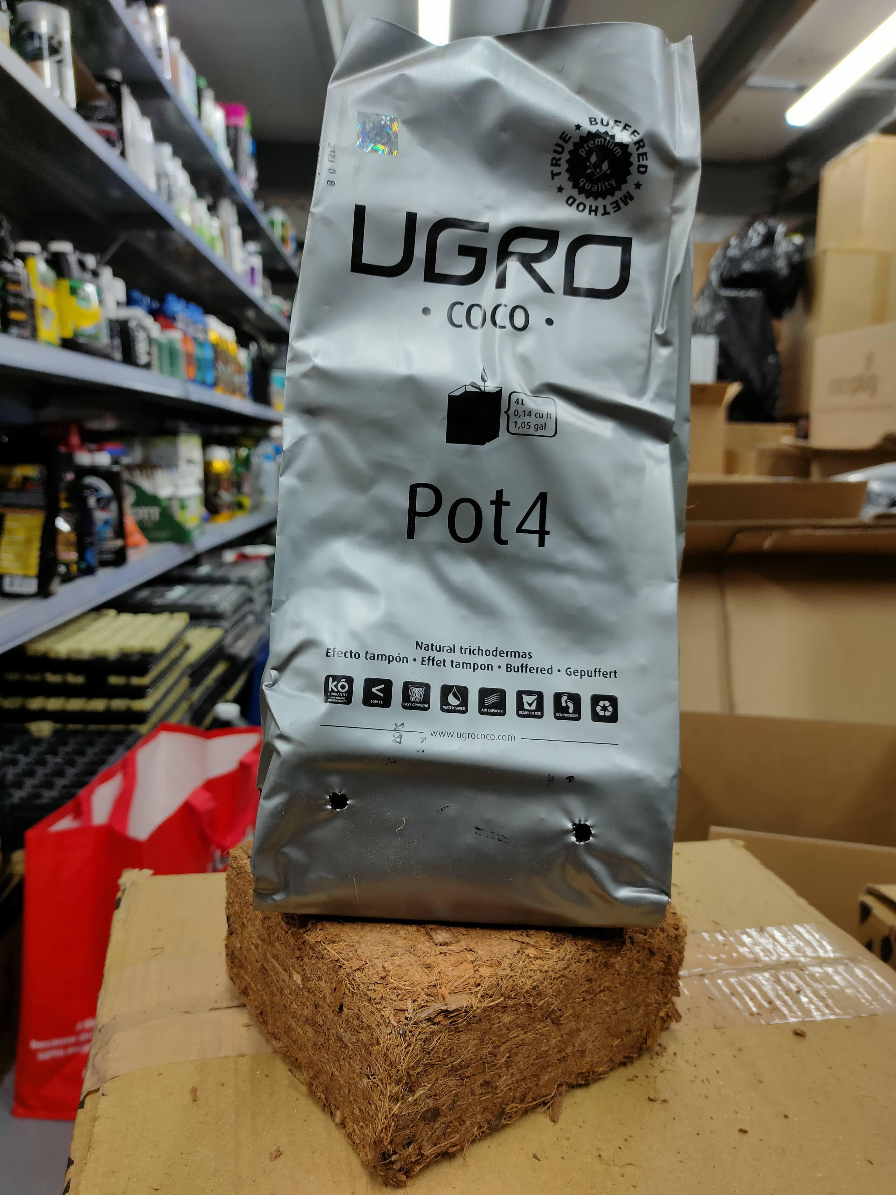 Ugro Basic Pot 4L Quick Fill Grow Bag - Ideal for Indoor Herb Gardens, Balcony Plants & Hydroponic Systems