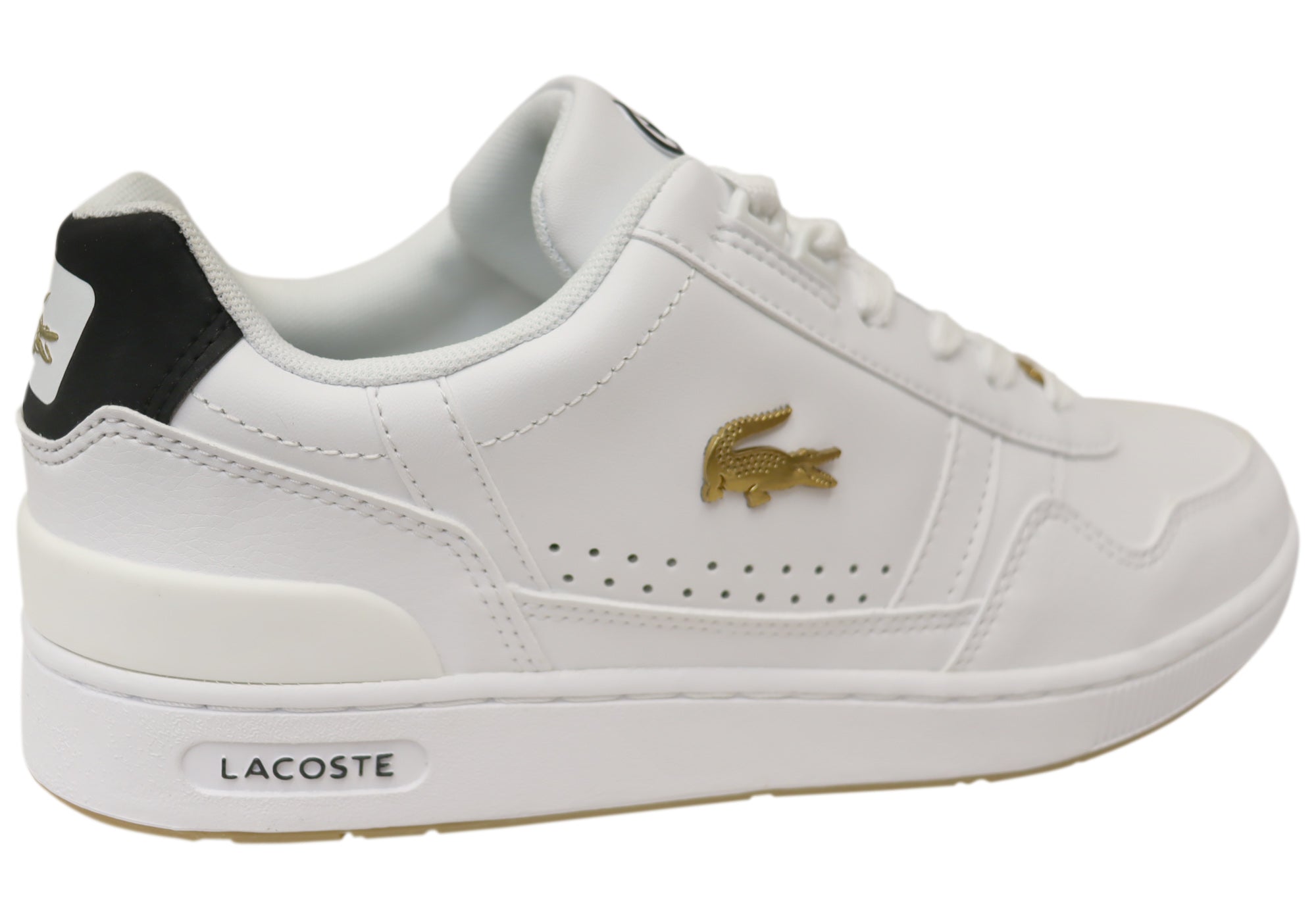 Lacoste Men's Comfortable Lace-Up Leather Sneakers with T-Clip Design | Casual Walking Shoes for Everyday Wear & Outdoor Activities