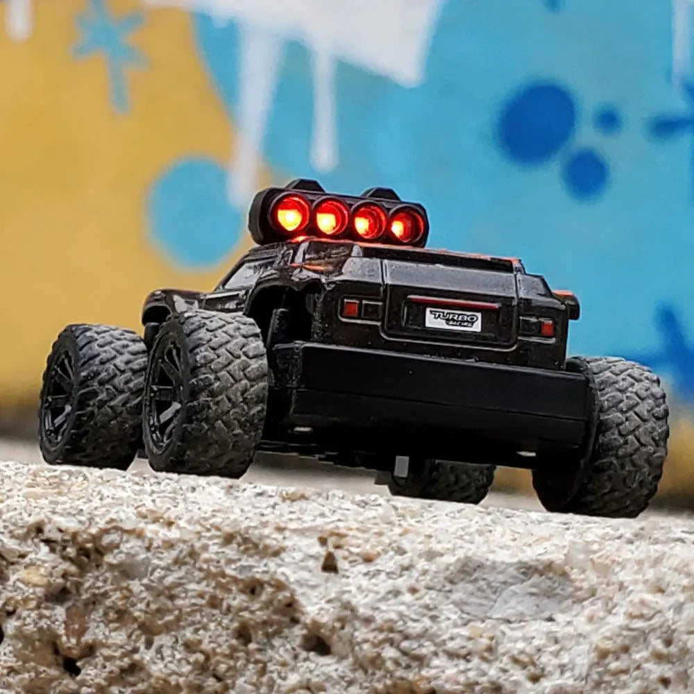 Turbo Racing 1:76 Scale C81 Big Foot Baby Monster Truck - Full Proportional RTR (Ready-to-Run) RC Car Kit for Kids & Adults - Perfect for Off-Road Racing, Stunt Shows & Collectible Display