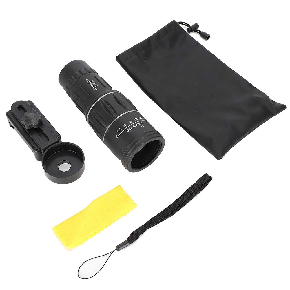 16X HD Telephoto Camera Lens for iPhone & Android - Monocular Telescope with Fog Proof Zoom & Phone Holder - Perfect for Hiking, Travel & Wildlife Photography