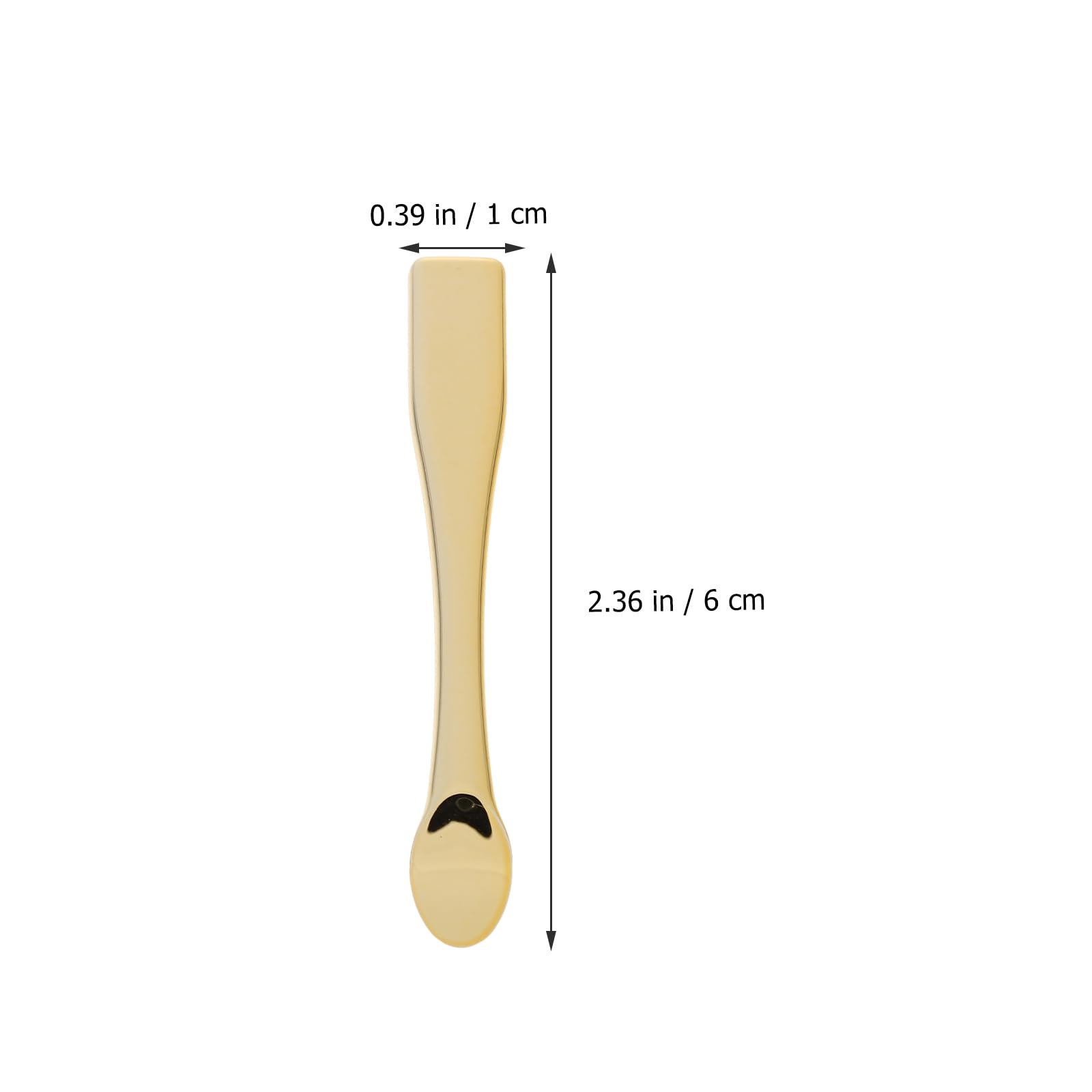 FOMIYES 50 Pcs Gold Plastic Face Cream Spatulas - Skin Care Mask Scoops for Eye Cream & Makeup Application - Perfect for Spa, Salon & At-Home Beauty Routines