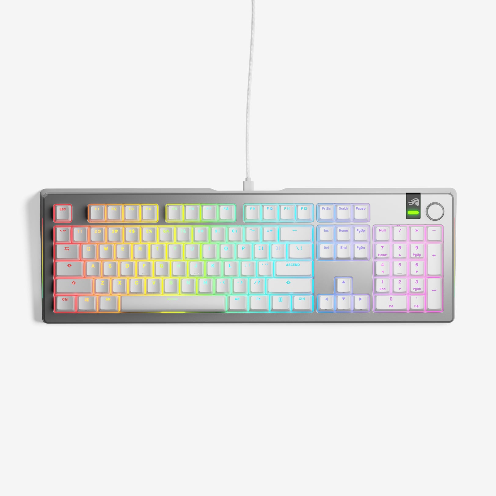 GMMK 3 PRO 96% Hot-Swappable Mechanical Gaming Keyboard - RGB Backlit, USB-C, Prebuilt for PC & Mac - Perfect for Gaming, Coding & Office Work