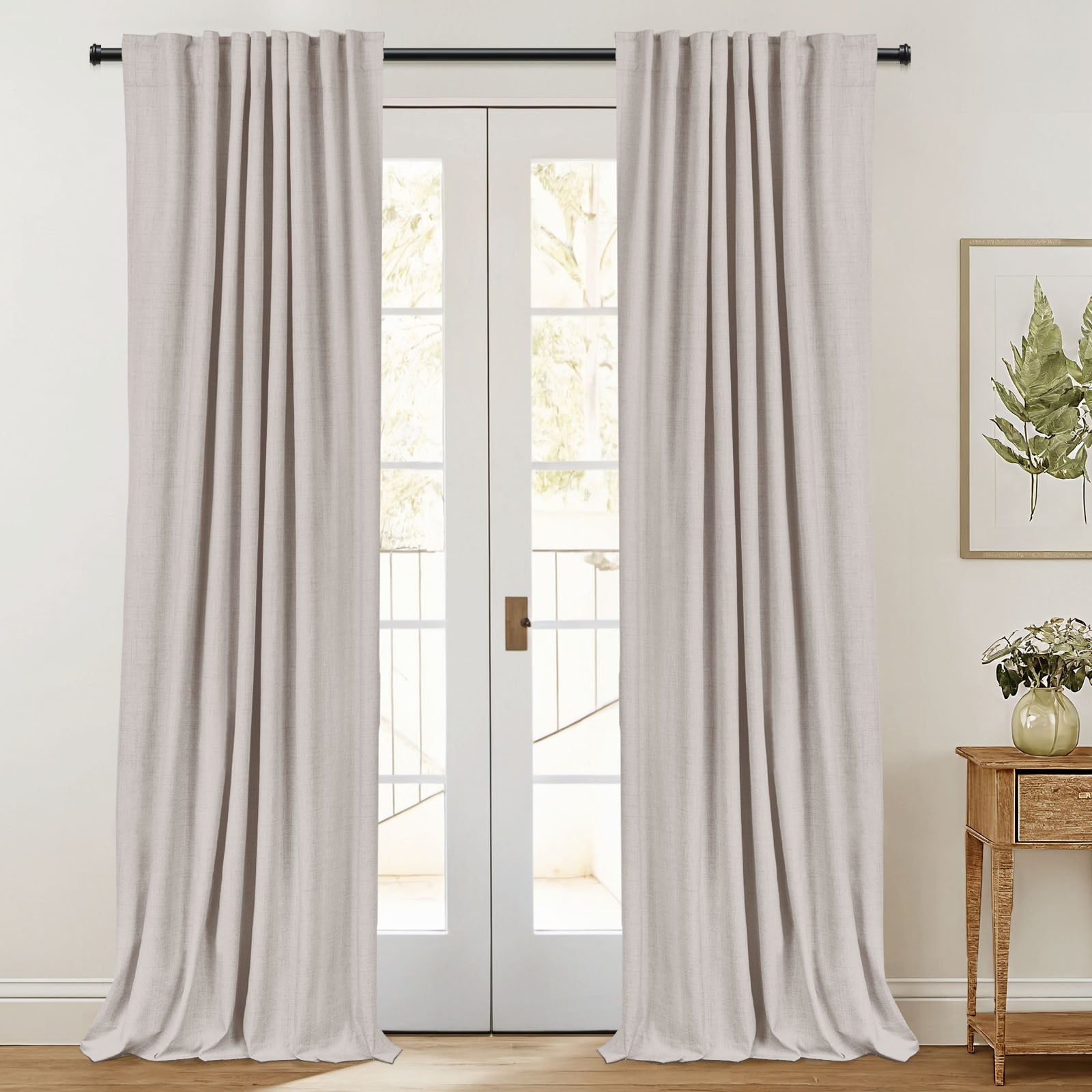 Luxury Blackout Curtains for Bedroom - Heavyweight Custom Thermal Insulated Drapes with Soft Top Back Tab | Noise Reducing & Light Blocking Window Treatments for Nursery, Home Theater & Shift Workers