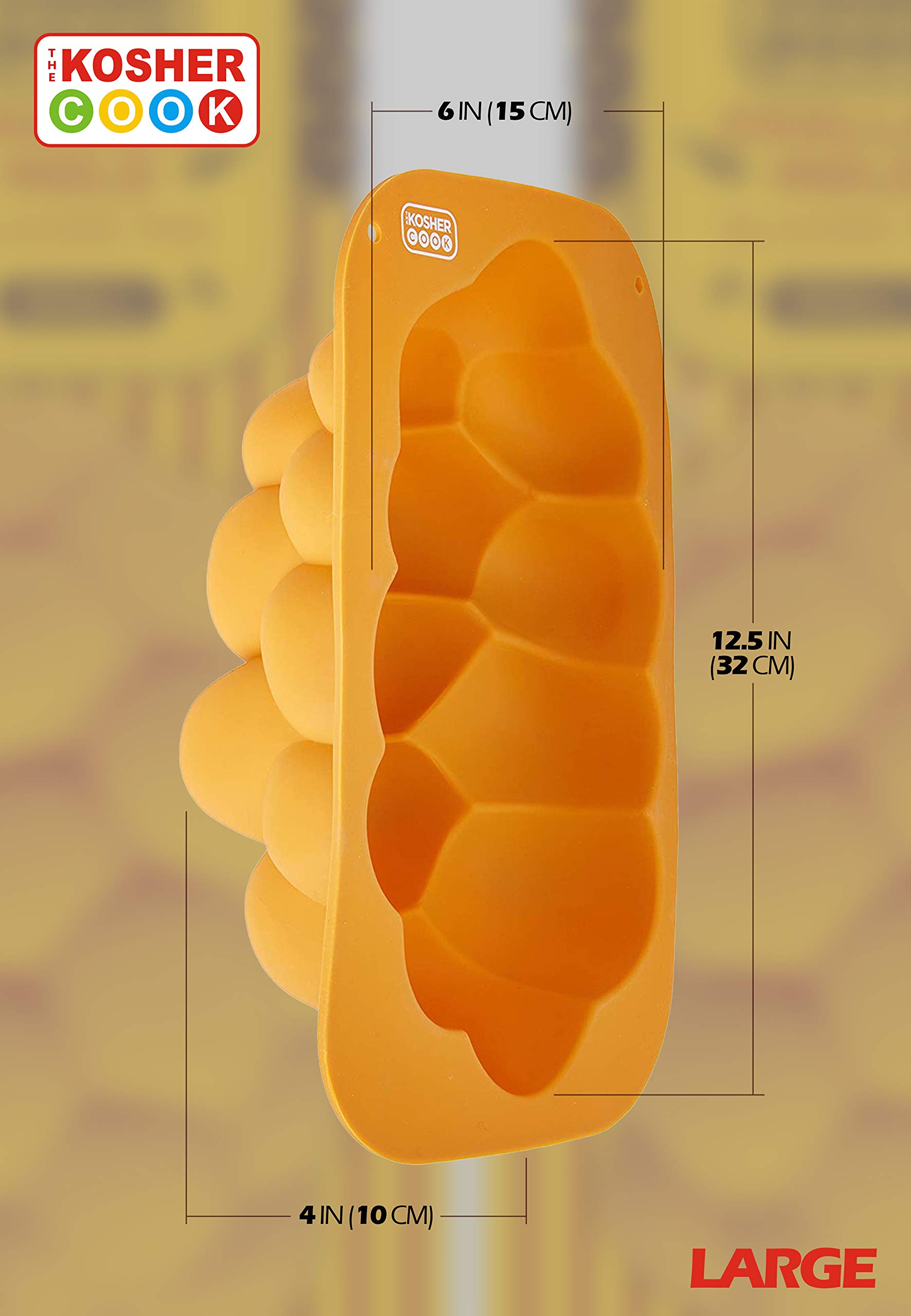 Premium Silicone Braided Challah Mold - Large Oval Bread Baking Pan for Perfect Homemade Challah - No Shaping Required - Ideal for Jewish Holidays, Shabbat & Home Baking