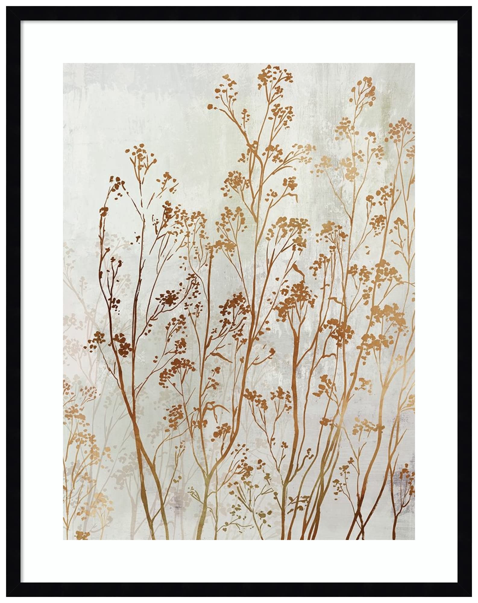 Amanti Art Framed Wall Art Print 33x26 - Botanical Bliss II by Asia Jensen | Abstract Modern Contemporary Decor | Large Canvas Painting for Living Room, Bedroom, Office | Home & Office Wall Decor | Perfect for Housewarming Gifts & Interior Design