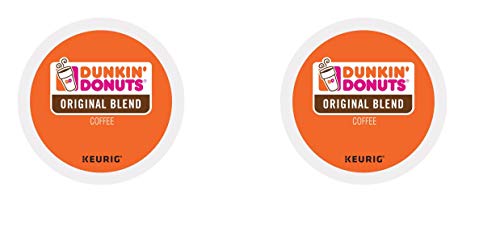 Dunkin' Donuts Original Blend Medium Roast Coffee Pods (72 K-Cups) - 2 Pack for Keurig Brewers - Perfect for Home, Office & Morning Coffee Routine