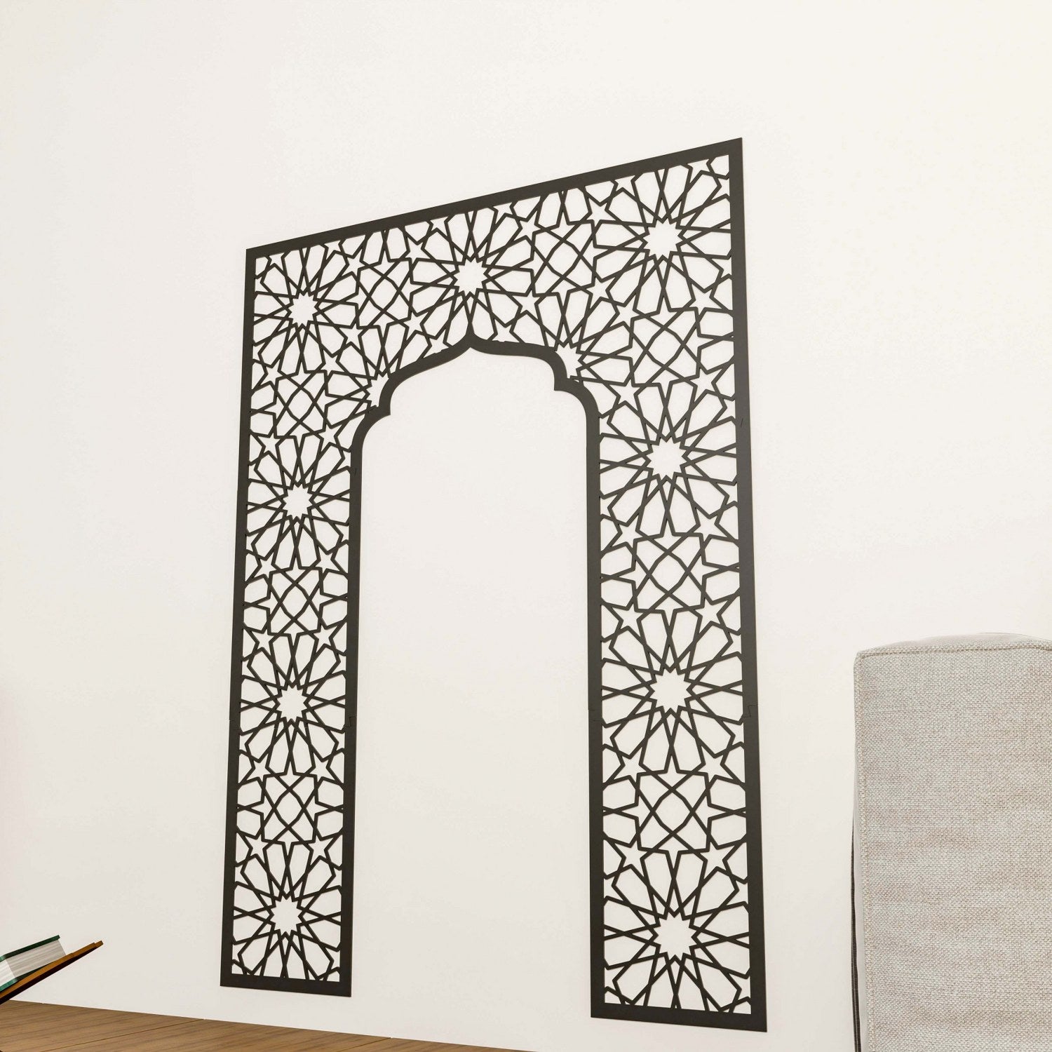 Wooden Islamic Wall Art - Elegant Prayer Room Decor & Home Mihrab Ideas for Muslim Prayer Spaces | Perfect for Mosques, Living Rooms & Bedrooms