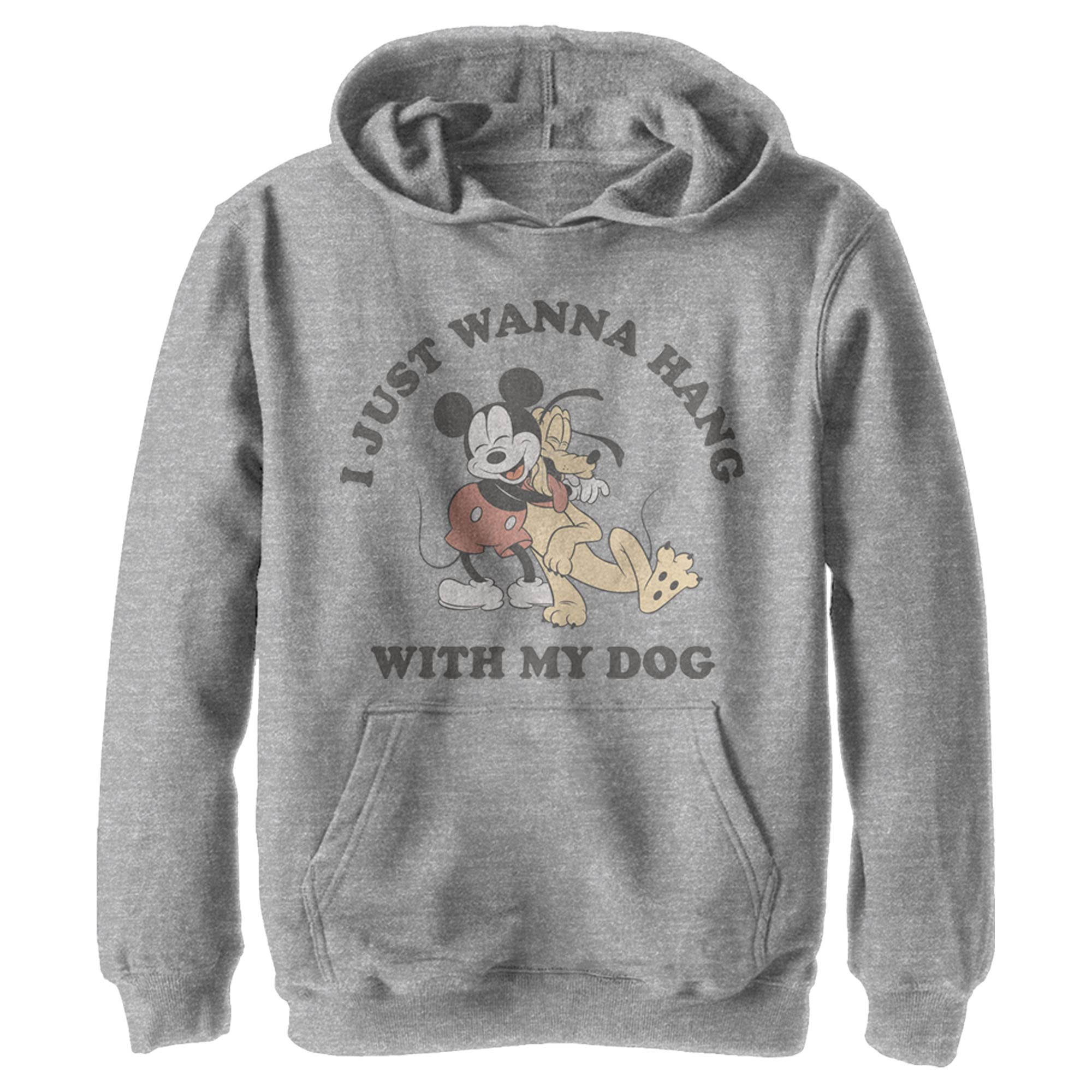 Disney Mickey Mouse Boys' Hoodie - Cute Dog Print Pullover for Kids | Warm & Cozy Fleece Jacket for Winter, School, and Playdates