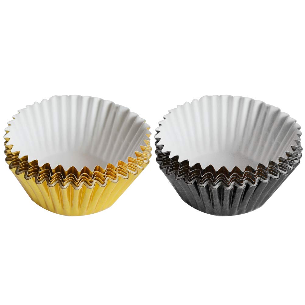 DOITOOL 200PCS Natural Greaseproof Muffin Baking Cups - Disposable Cupcake Liners & Wrapper for Mini Cakes, Perfect for Home Baking, Party Desserts and Holiday Treats