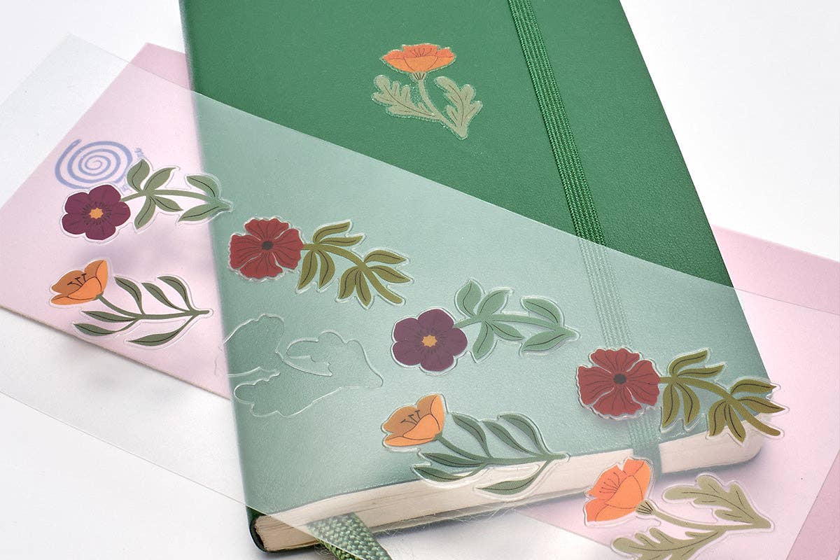 Beautiful Meadow Sticker Sheet - Floral & Nature-Themed Decals for Scrapbooking, Journals, and DIY Crafts | Perfect for Home Decor, Gift Wrapping, and Planner Embellishments