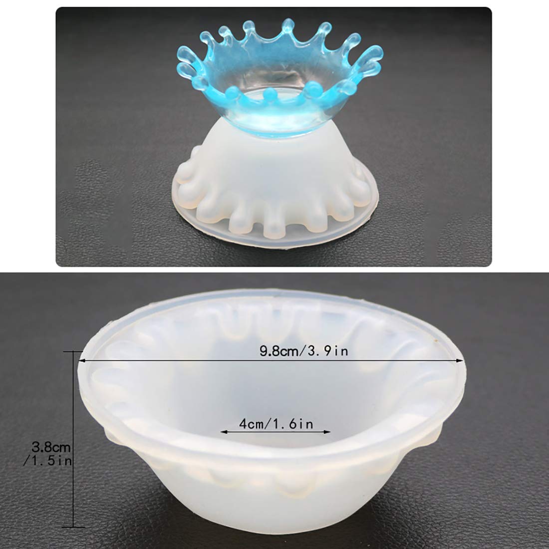 FineInno Resin Tray Molds - Water Drop Bowl Silicone Mold for Epoxy Resin Casting & Concrete Jewelry Holder | DIY Craft Supplies for Home Decor, Bathroom Organizer, Gift Box Making