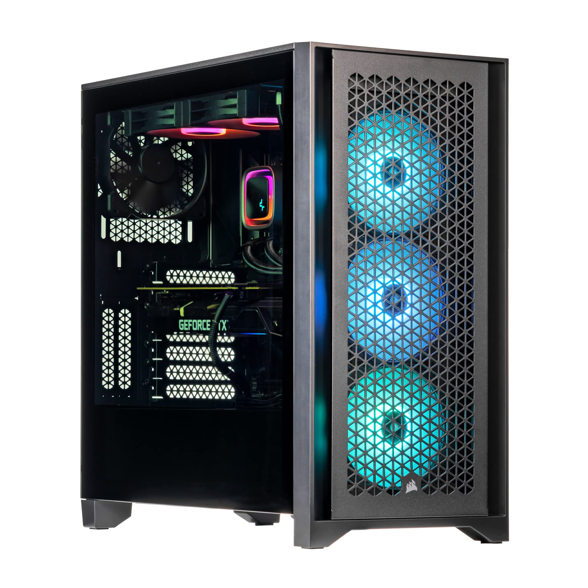 Velztorm Rivex CTO Gaming Desktop PC - Intel i9-12900K 16-Core, RTX 3050 8GB GPU, 32GB DDR5 RAM, 1TB SSD, RGB Fans, Liquid Cooling - Perfect for 4K Gaming, Streaming & VR | High-Performance Computer for Esports & Content Creation