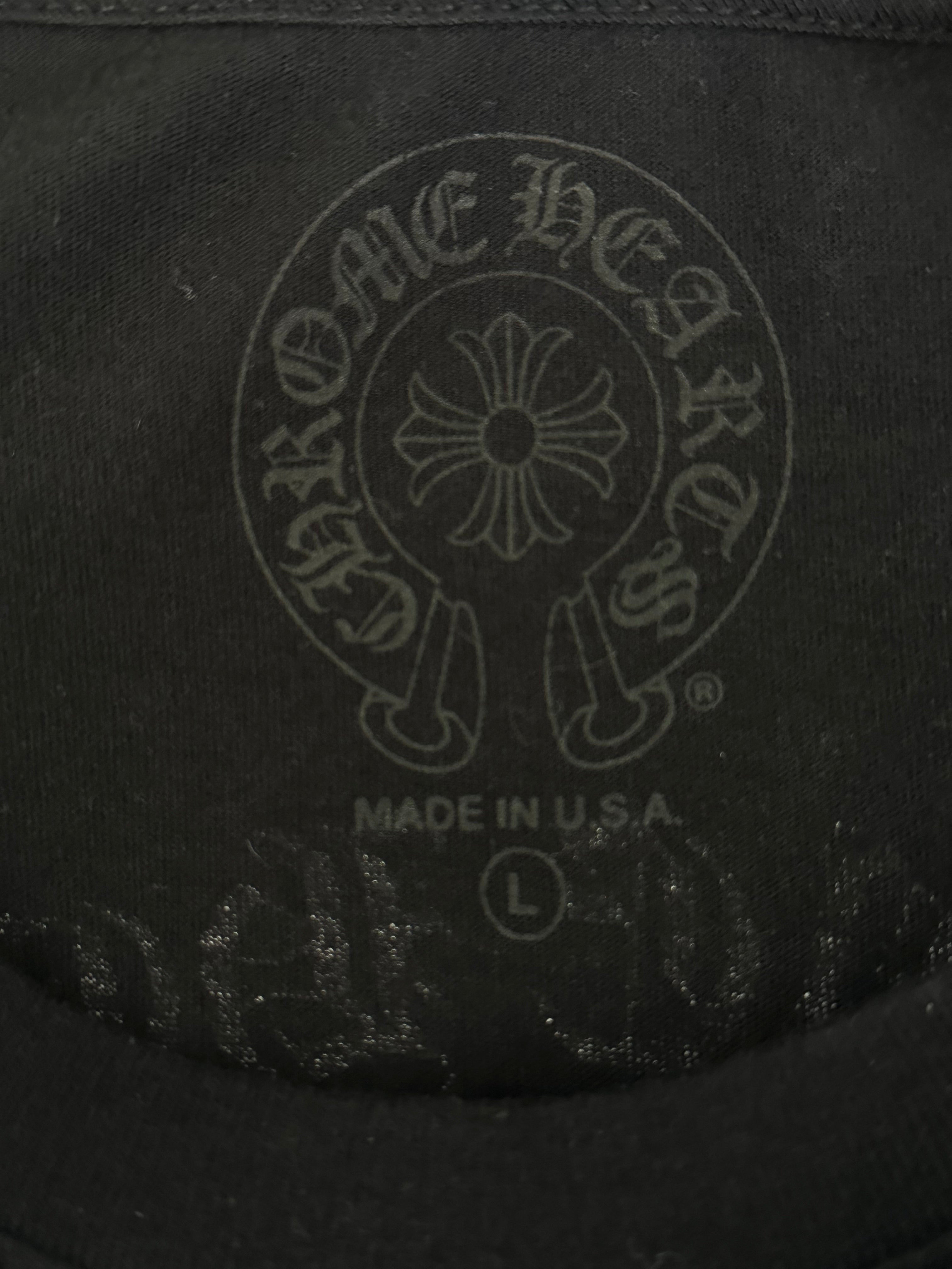 Chrome Hearts Black & Red Cross Logo T-Shirt for Men - Stylish Graphic Tee for Casual Wear & Street Fashion