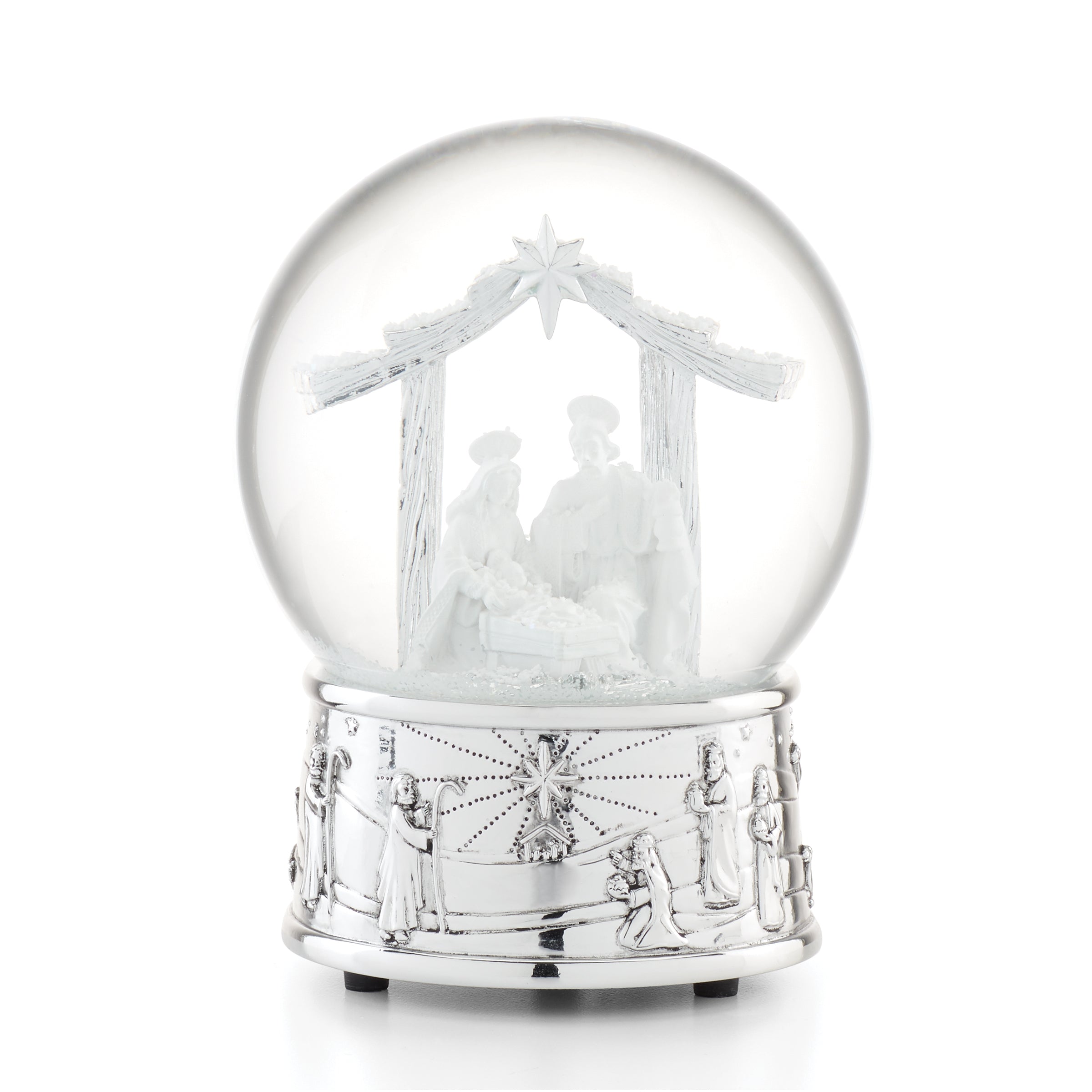 Nativity Musical Snow Globe - Christmas Nativity Scene with Music & Snowfall - Perfect for Holiday Decor, Gifts & Home Décor