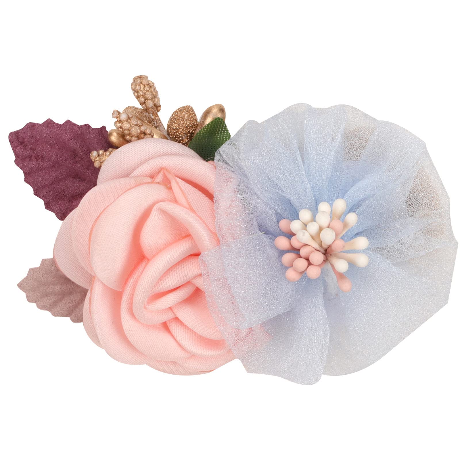 10PCS Floral Hair Clips for Women & Girls - Colorful Simulation Flower Hair Accessories Headbands for Long Hair - Perfect for Weddings, Parties & Everyday Styling