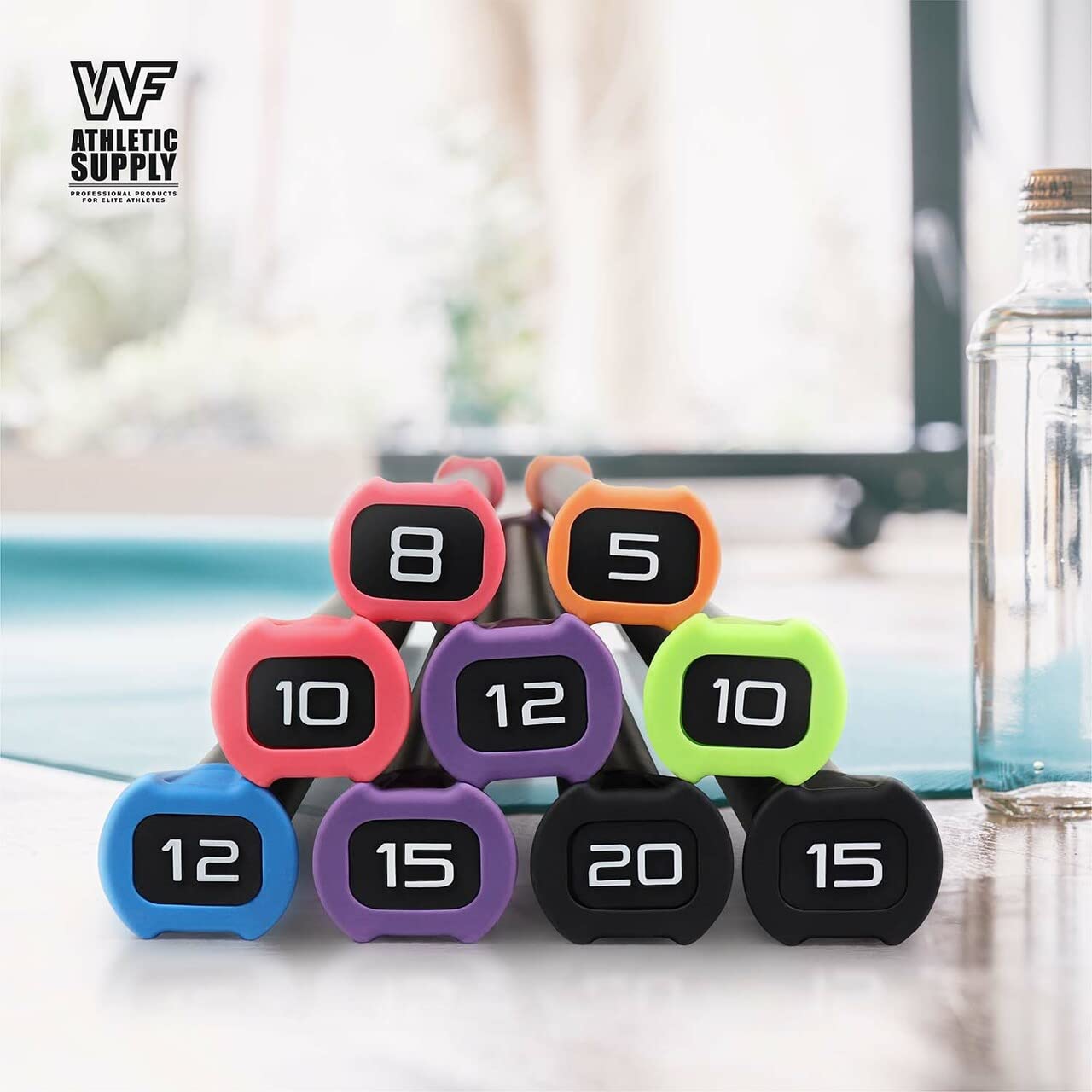 WF Athletic Supply Body Bar Workout Bar - Padded Weight Bar for Body Sculpting, Physical Therapy & Toning - Perfect for Home Gym, Yoga & Fitness Training