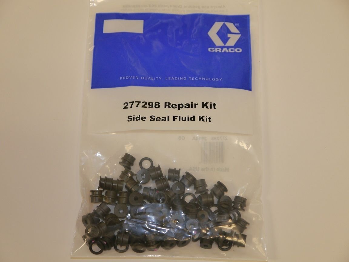 Graco Fusion AP Gun Side Seals Polycarballoy 277298 (50 Pack) - High-Quality Replacement Seals for Airless Paint Sprayers - Perfect for Professional Painters and DIY Home Projects