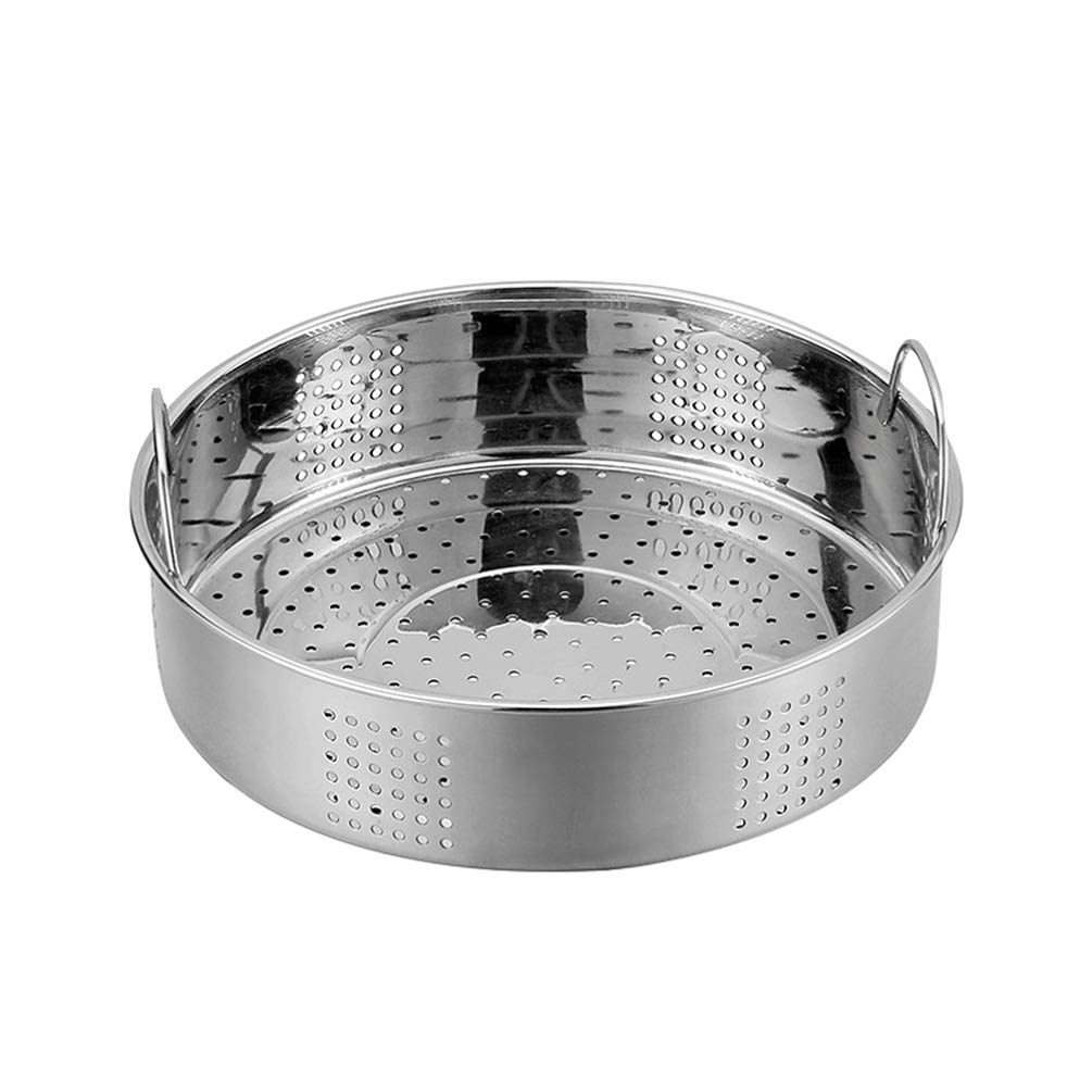 DOITOOL Stainless Steel Steamer Basket with Handle - 3-Tier Food Steamer for Dumplings, Buns & Vegetables - Perfect for Kitchen, Restaurants & Healthy Meal Prep