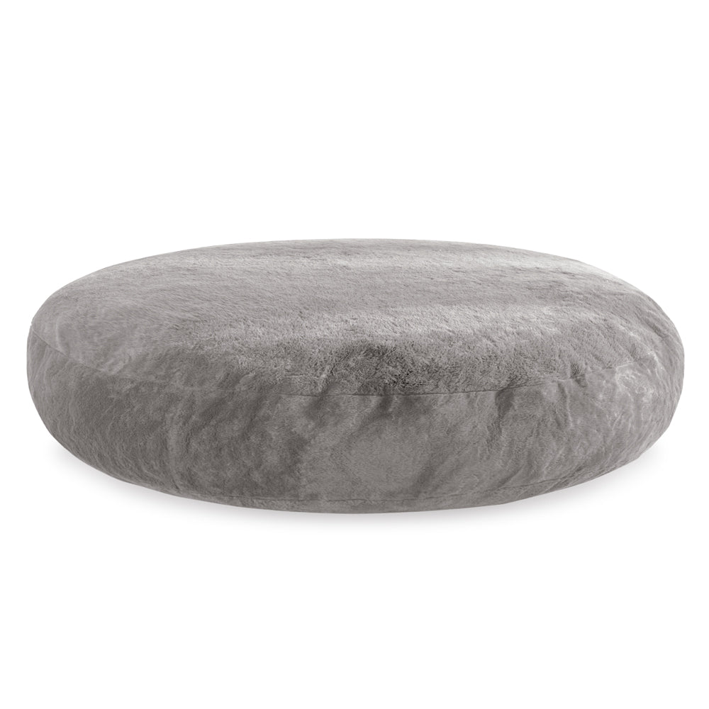 MAXYOYO 2-in-1 Kids Bean Bag Chair with Removable Floor Pillow - Soft Grey Comfy Seating for Boys & Girls - Perfect for Playroom, Bedroom or Reading Nook