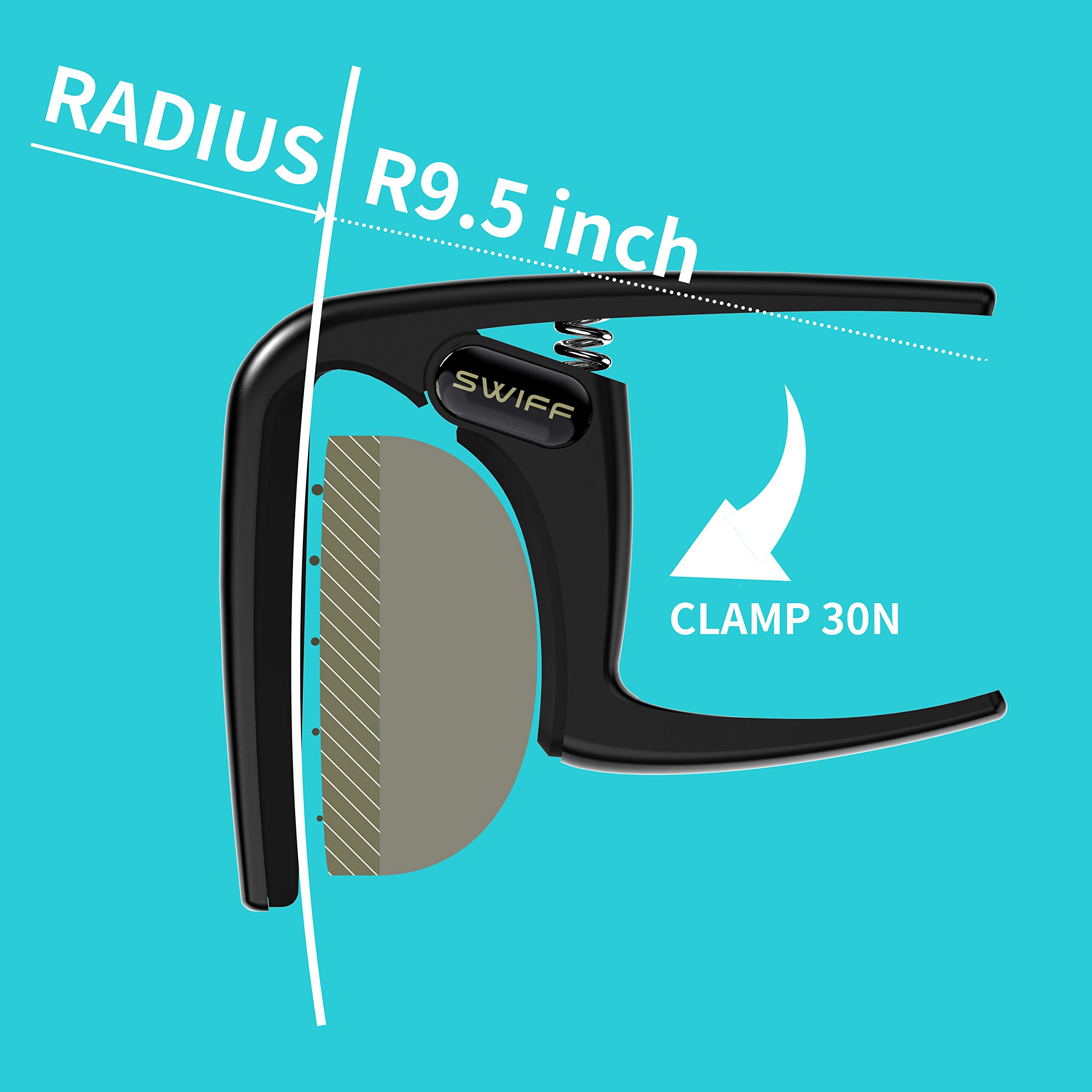 SWIFF Quick Release Guitar Capo for Acoustic, Electric, Bass & Ukulele - Perfect for Beginners & Pros