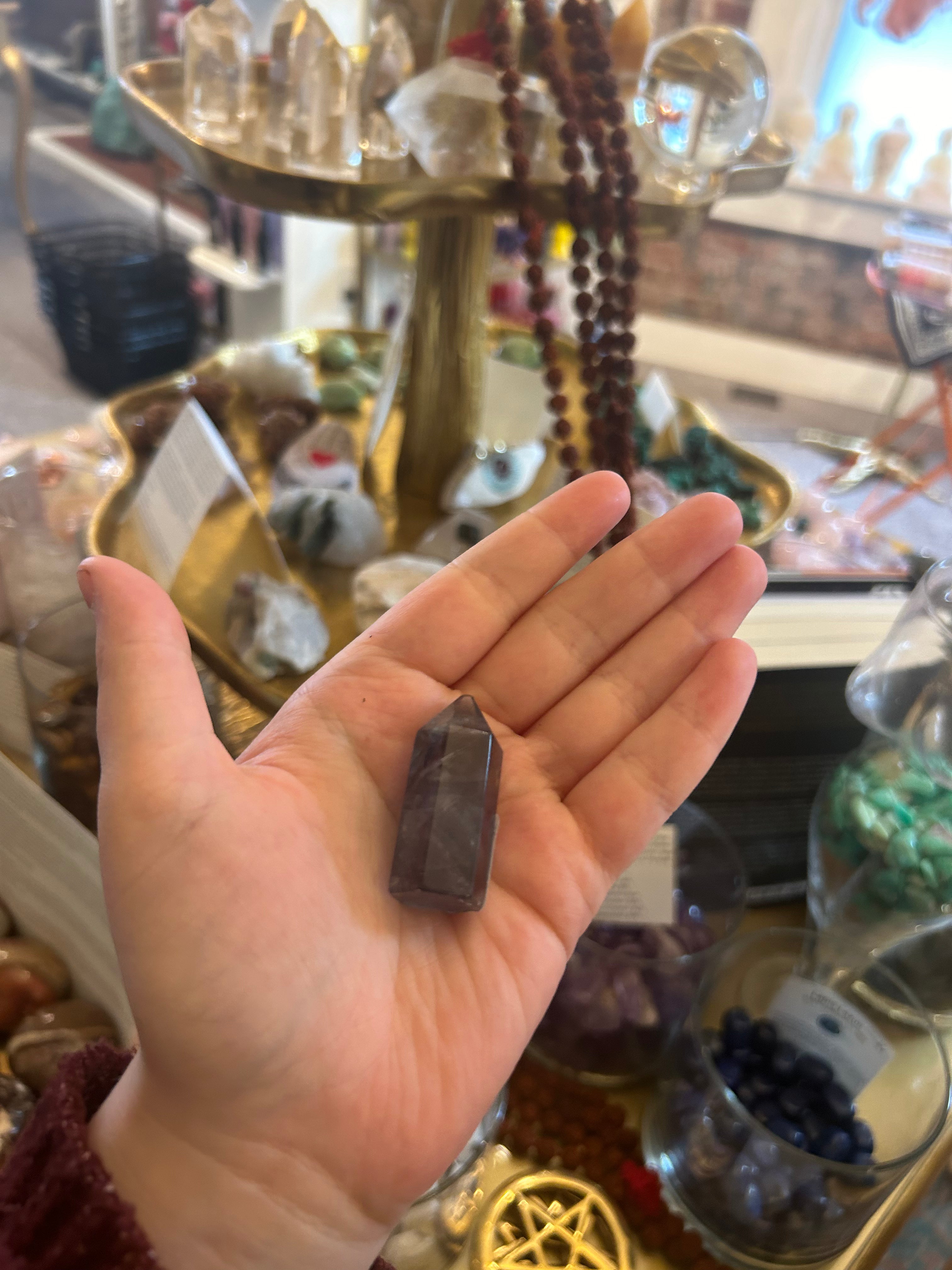 Natural Fluorite Obelisk Crystal Point - Healing Stone for Meditation, Reiki & Energy Work - Perfect for Home Decor, Office Desk & Spiritual Gifts
