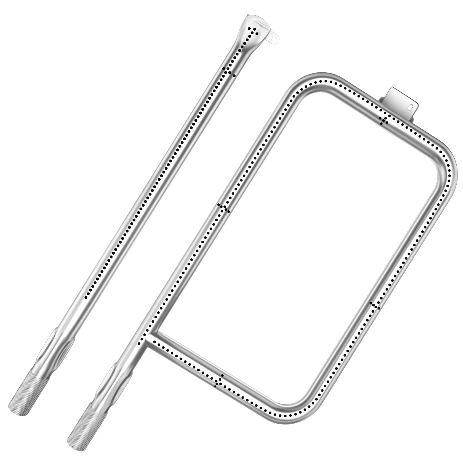 Hisencn 65032 Stainless Steel Grill Burner Tube Replacement for Weber Q3200, Q3000, Q320, Q300, 57060001, 404341, 586002 Gas Grills - Compatible with Weber Q Series 60036, 80385, 13122 - Perfect for Outdoor BBQ, Backyard Cooking & Camping Grilling