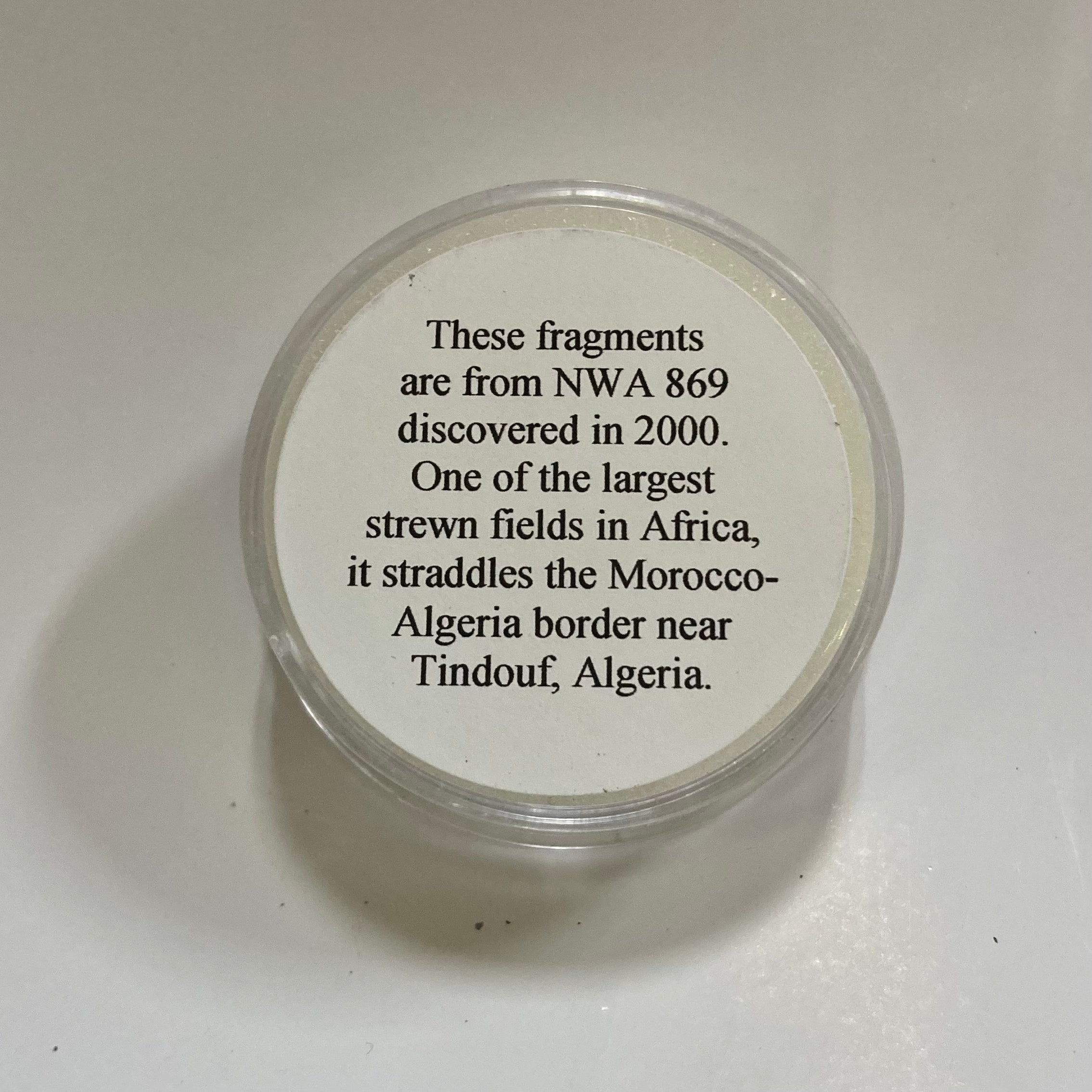 Authentic NW Africa 869 Meteorite Fragment from Algeria - Rare Space Rock for Collectors, Science Education & Unique Gift Ideas - Perfect for Display Cases, Astronomy Enthusiasts & Educational Purposes