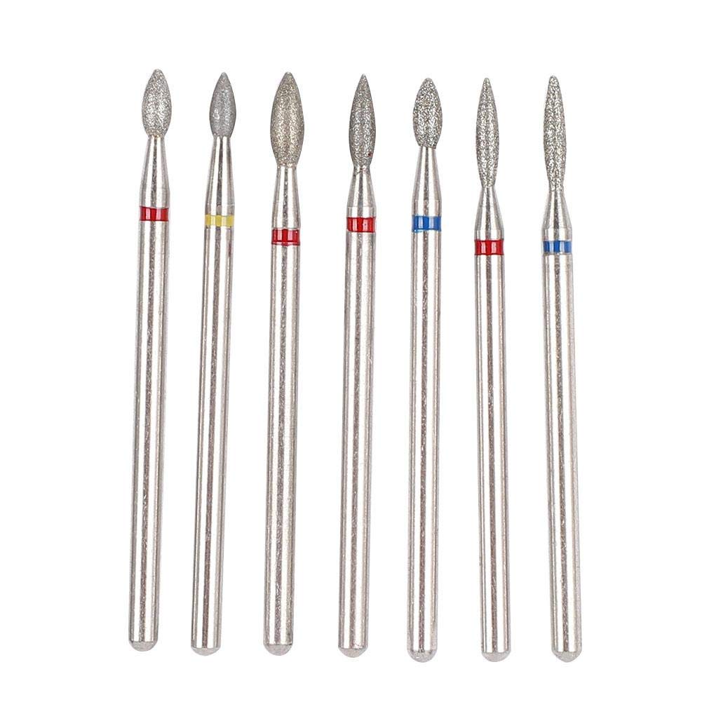 6 Pcs Nail Drill Bits Set - Multi-Functional Grinding Heads for Electric Nail File, Professional Manicure & Pedicure Accessories - Perfect for Nail Art, Acrylics & Gel Polish Removal at Home or Salon
