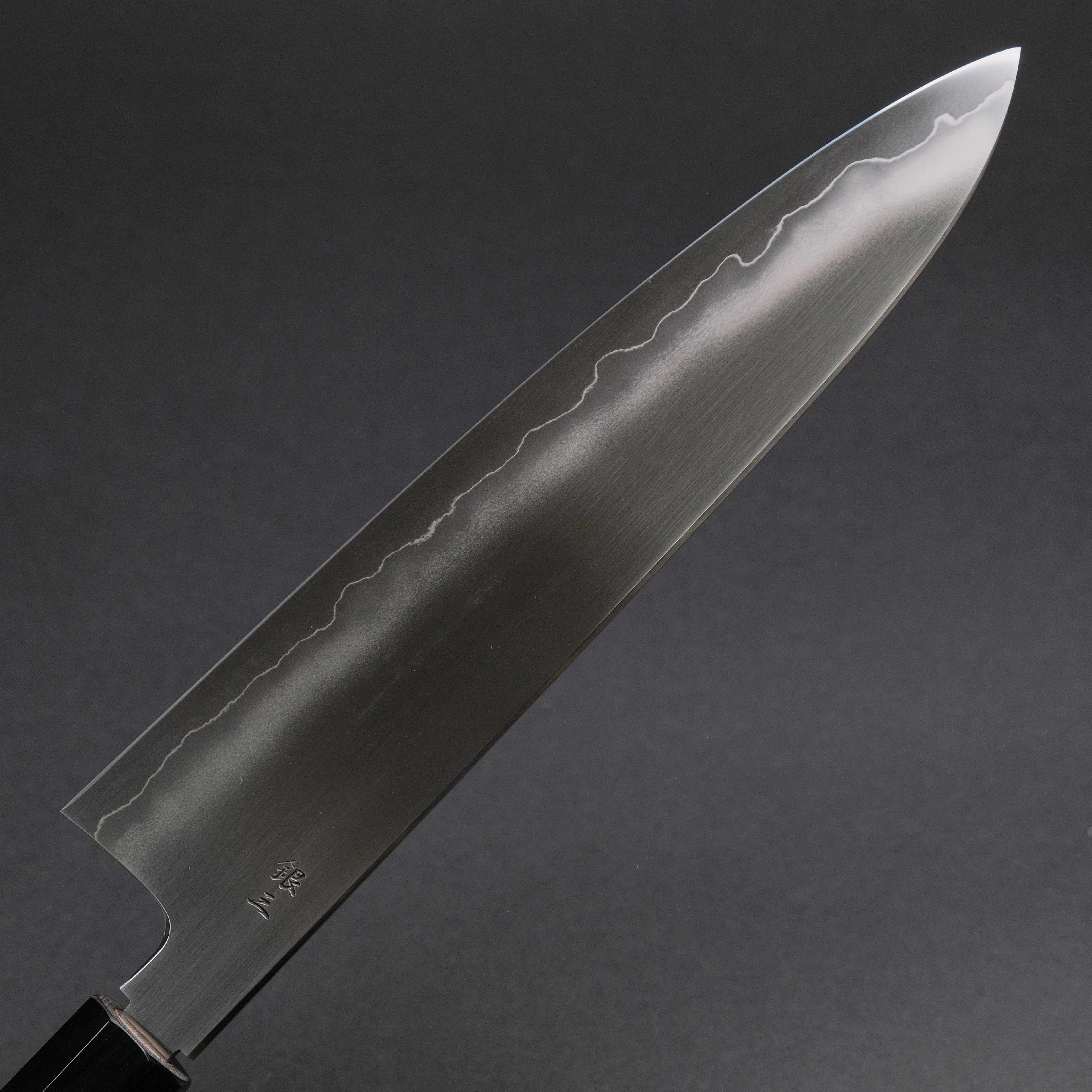 Premium Tetsujin Silver #3 Ukiba Gyuto 240mm Japanese Chef Knife with Yakusugi Cedar Handle - Perfect for Sushi, Meat Cutting & Professional Kitchen Use