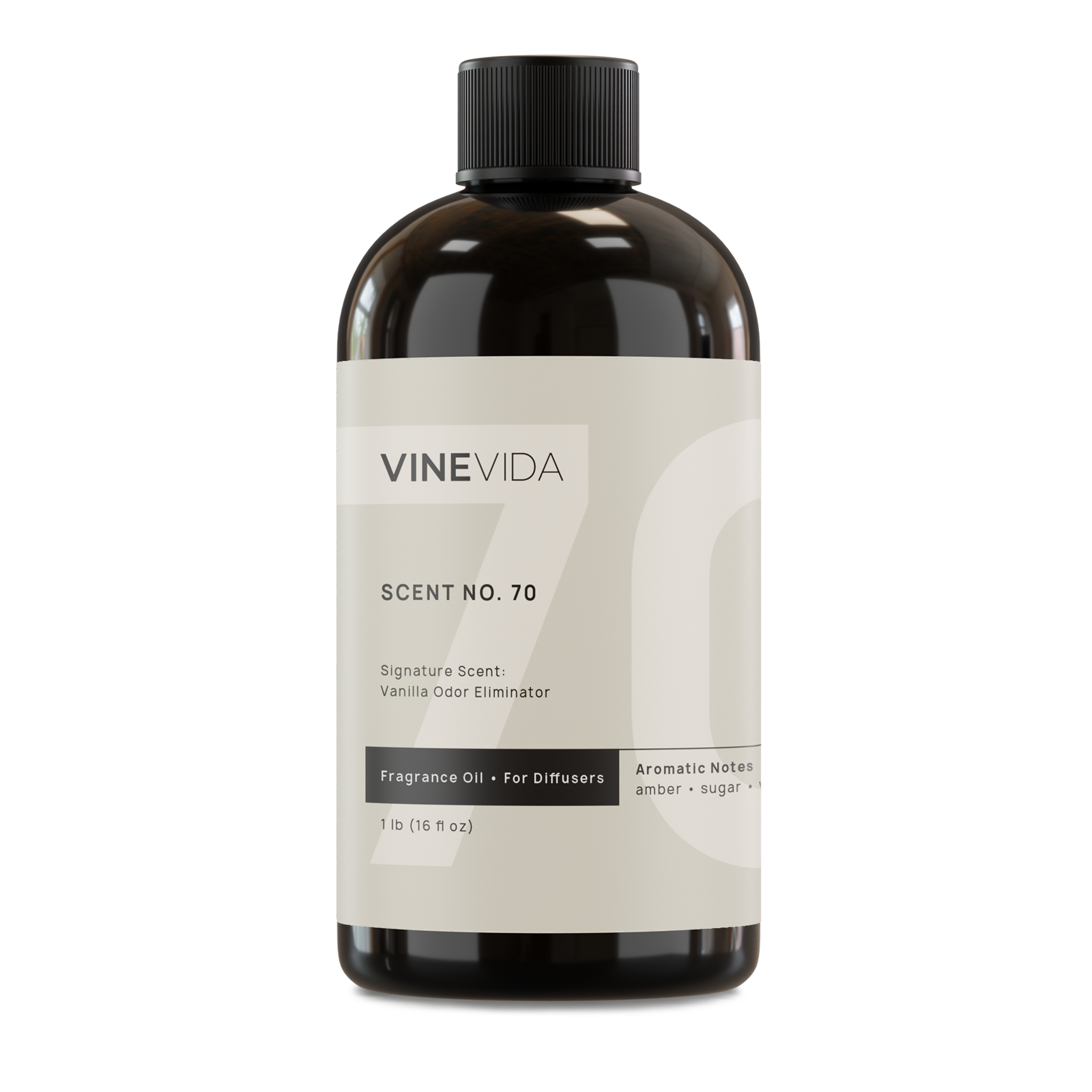 Vanilla Fragrance Oil for Cold Air Diffusers - No.70 Essential Oil for Home & Office | Odor Eliminator & Aromatherapy for Relaxation & Stress Relief